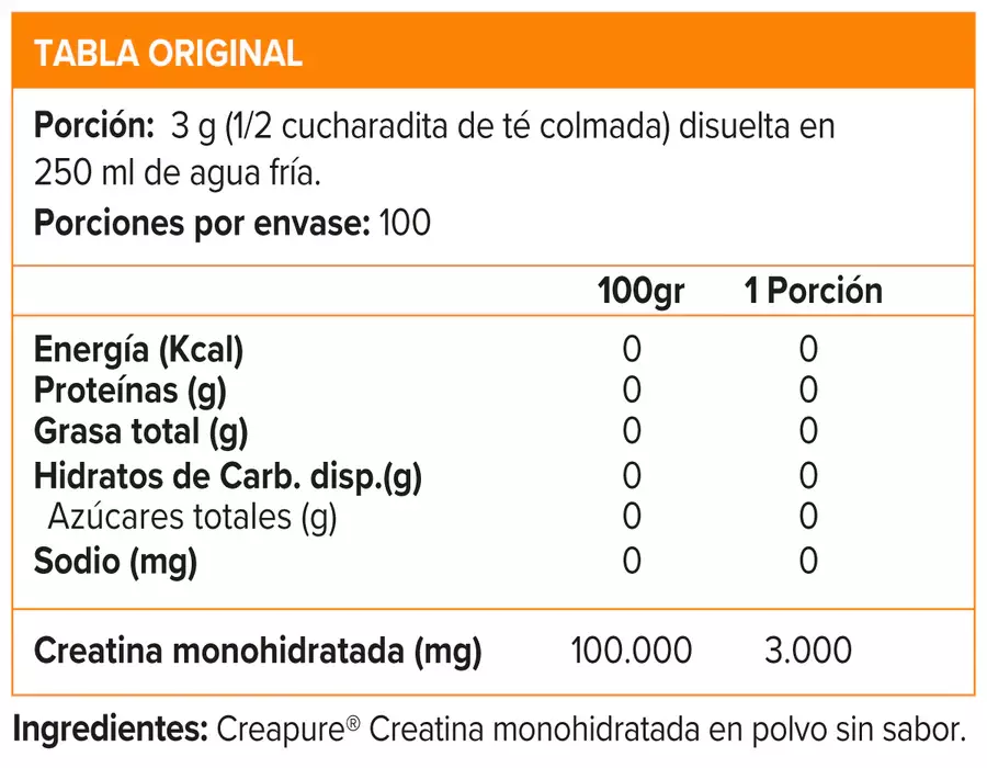 Creatine Platinum CREAPURE 300 grs OPTIMUM NUTRITION-1