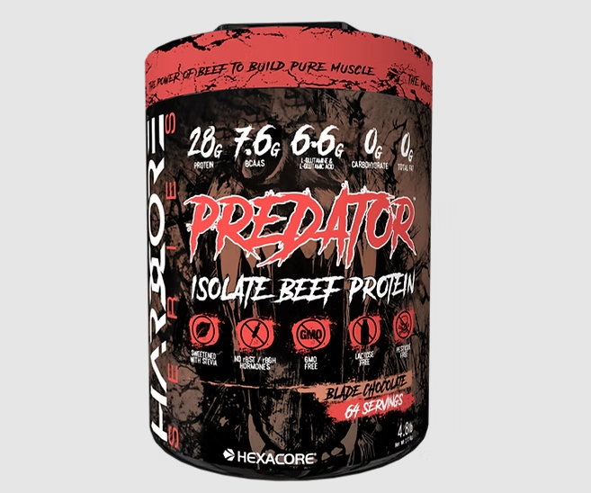Predator Isolate Beef Protein 4.8Lbs Chocolate HEXACORE-0
