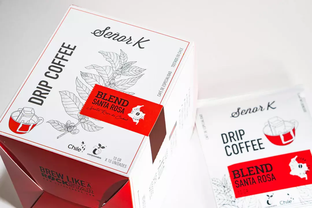 Drip Coffee Blend Santa Rosa 10 grs x 10 Unidades Colombia SEÑOR K-1