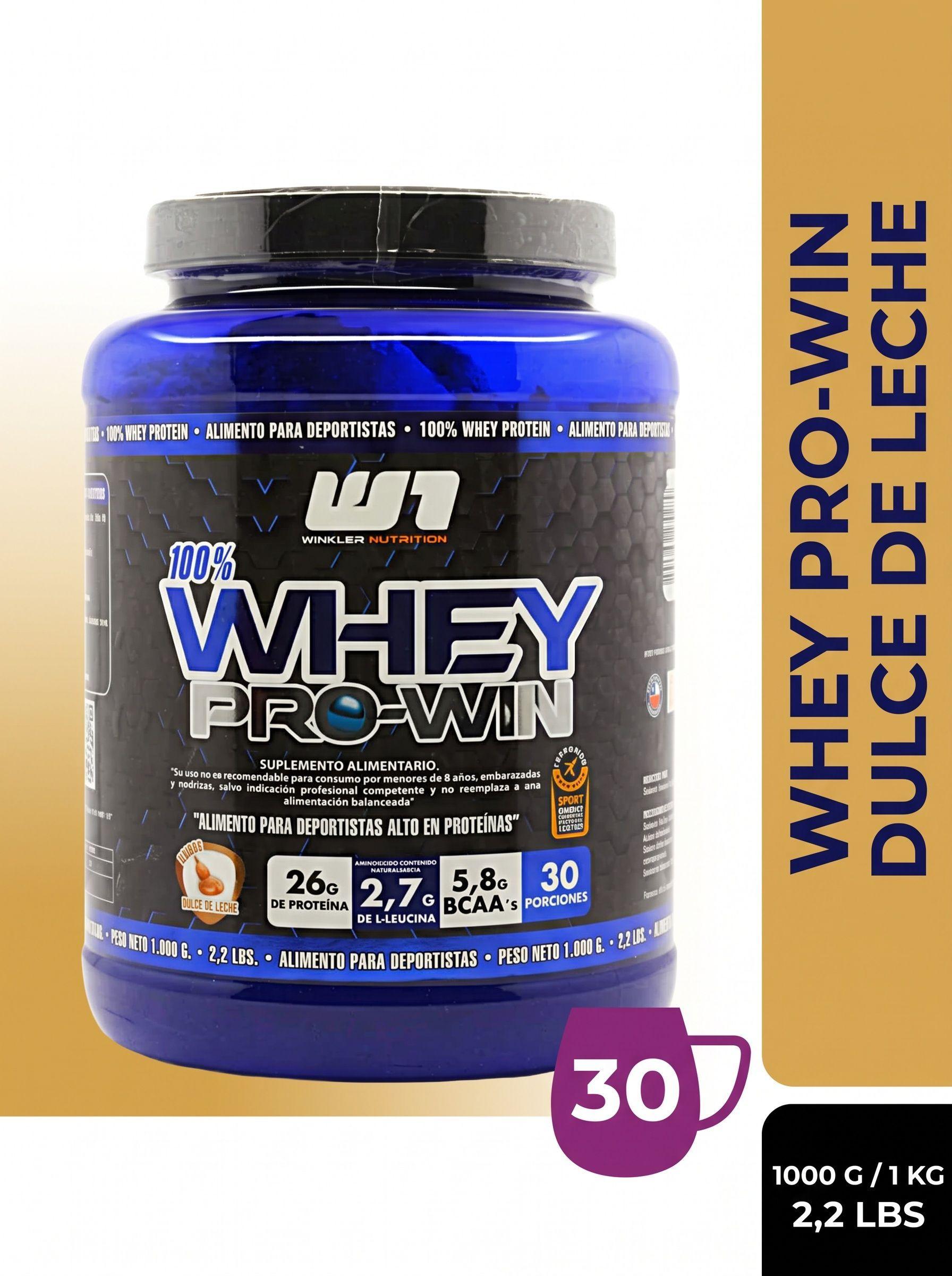 100% Whey Pro Win 1 kilo Dulce de Leche WINKLER-0