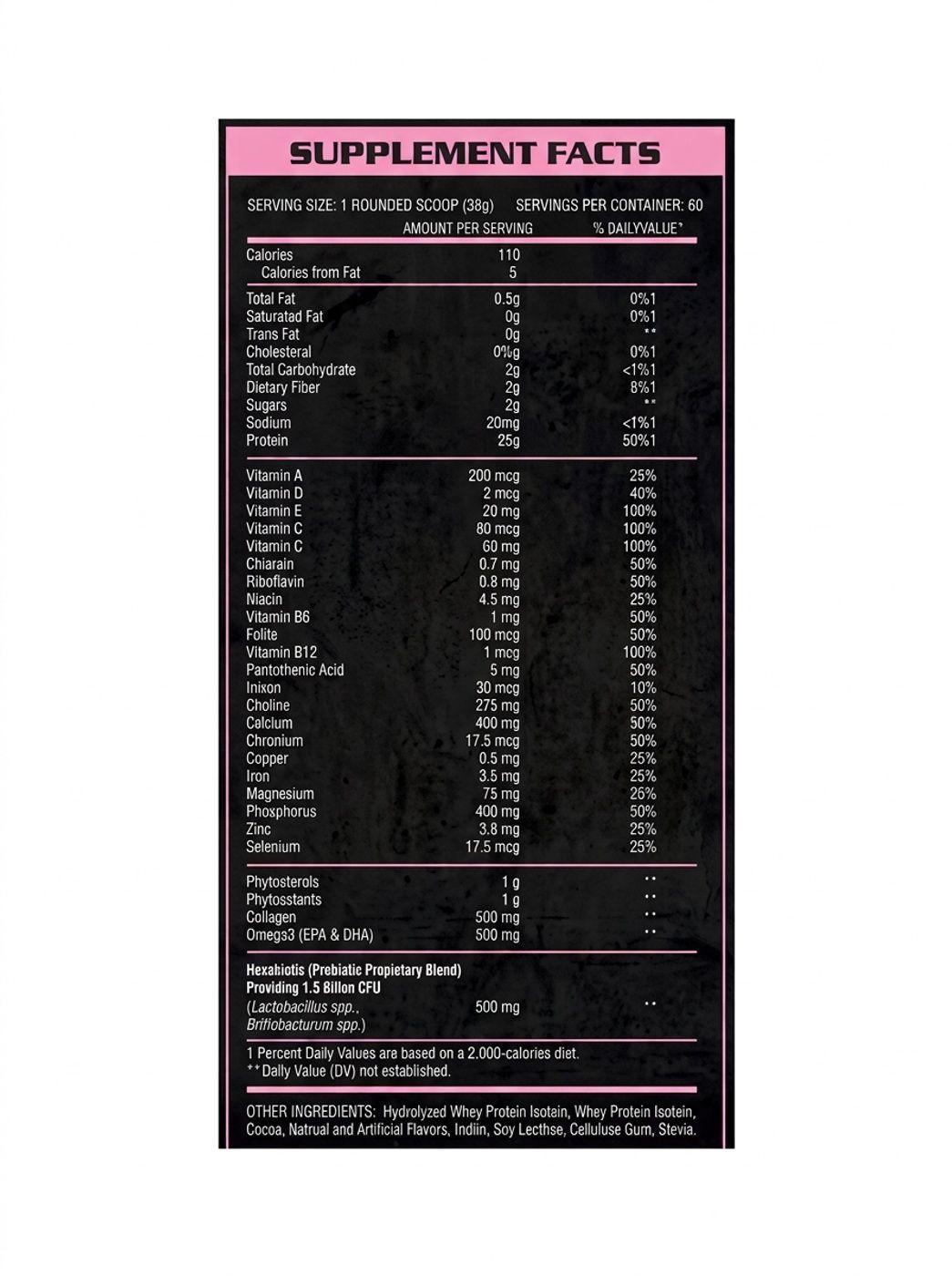 Oxy7 Isolate Protein Hers 5lbs Chocolate HEXACORE-1