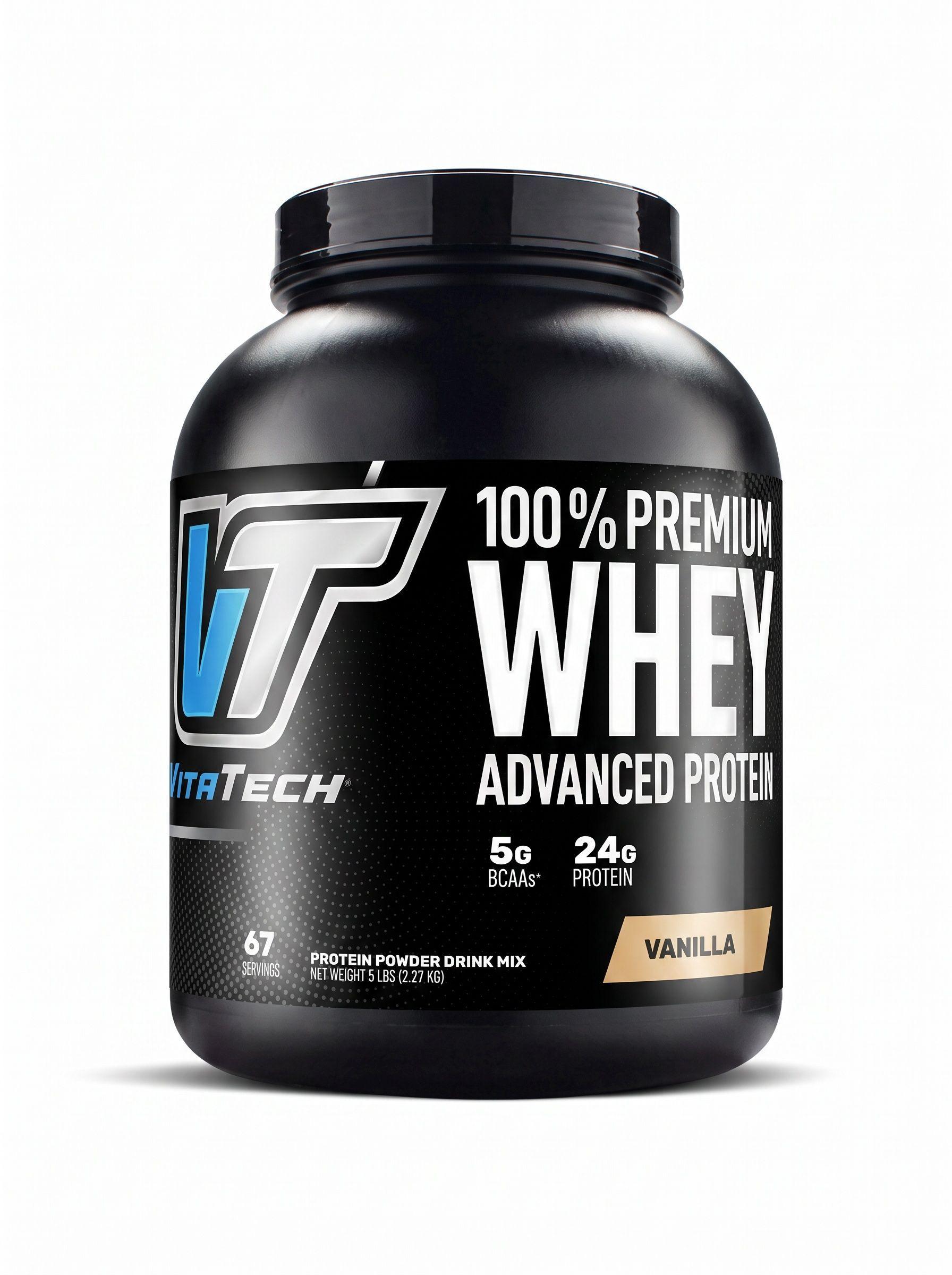 100 Premium Whey Advance Protein Vainilla Cake VITATECH-0
