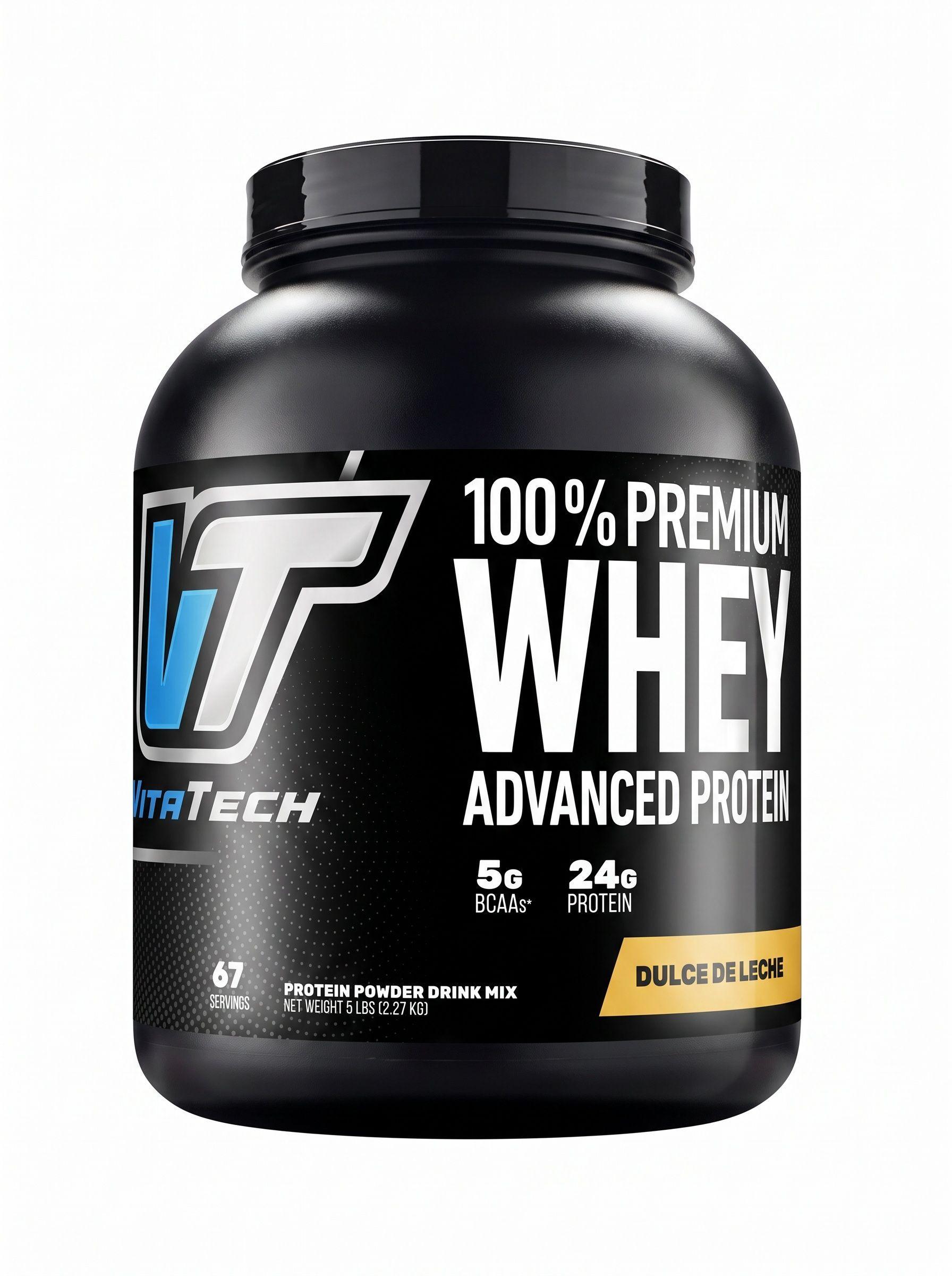 100 Premium Whey Advance Protein Dulce de Leche VITATECH-0