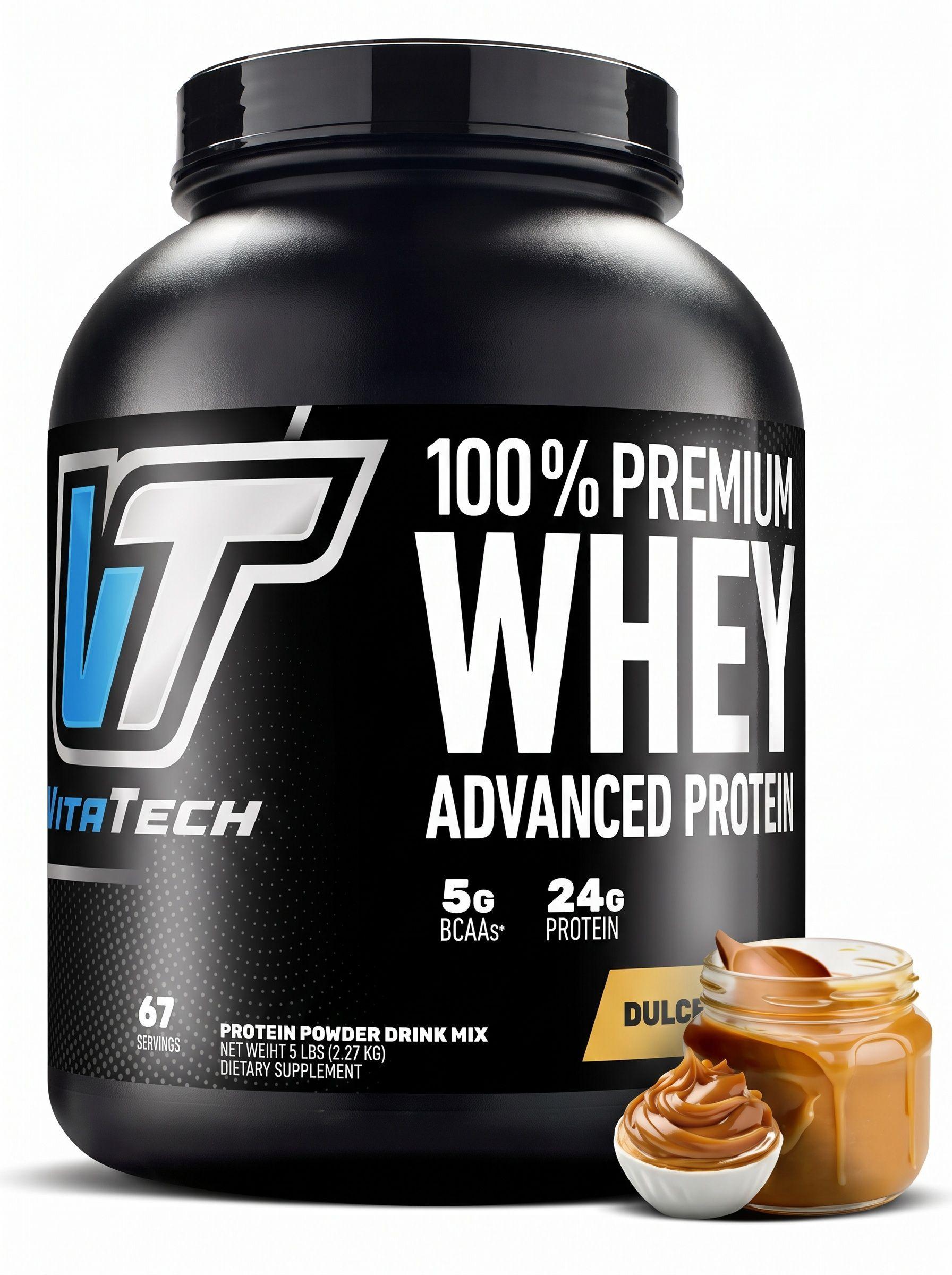 100 Premium Whey Advance Protein Dulce de Leche VITATECH-1