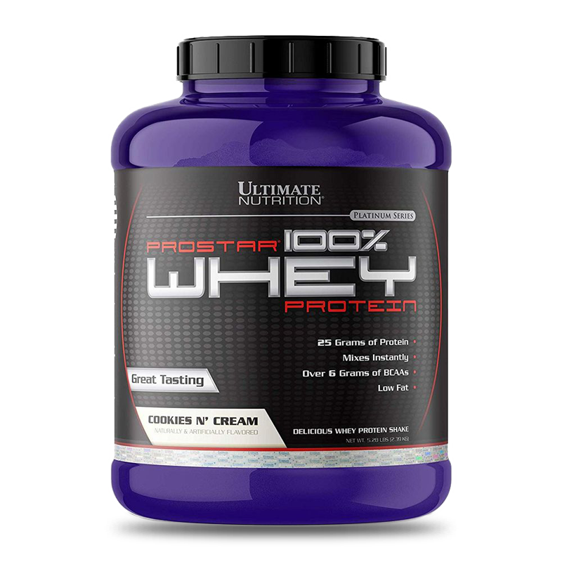Prostar 100% Whey Protein Cookies and Creme 5.28 Lbs ULTIMATE NUTRITION-0