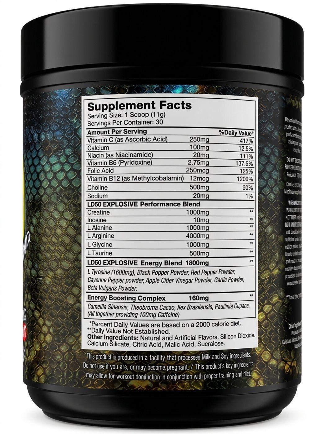 LD 50 Pre-Workout 30 Servicios Psycho Fruits HEXACORE-1
