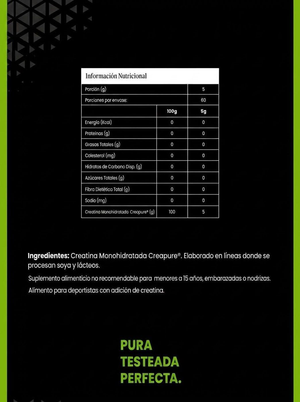 Creatine Monohidrate CREAPURE 300 grs NINE9-1