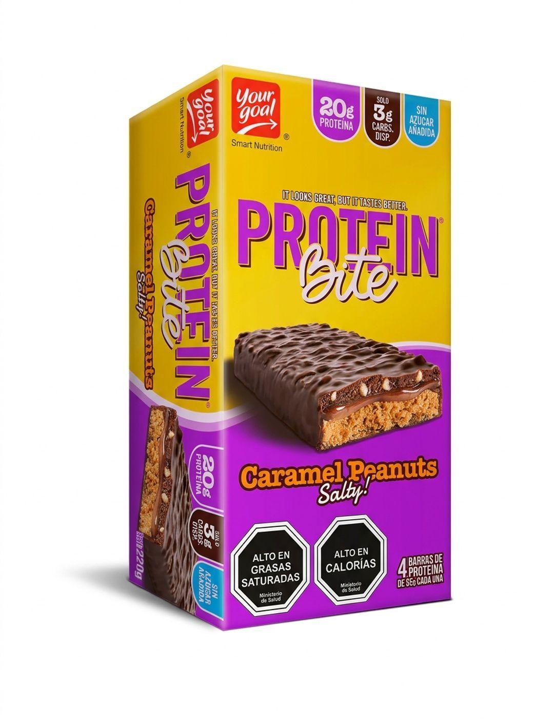 Protein Bite 55 grs Caramel Peanuts Salty YOUR GOAL-0