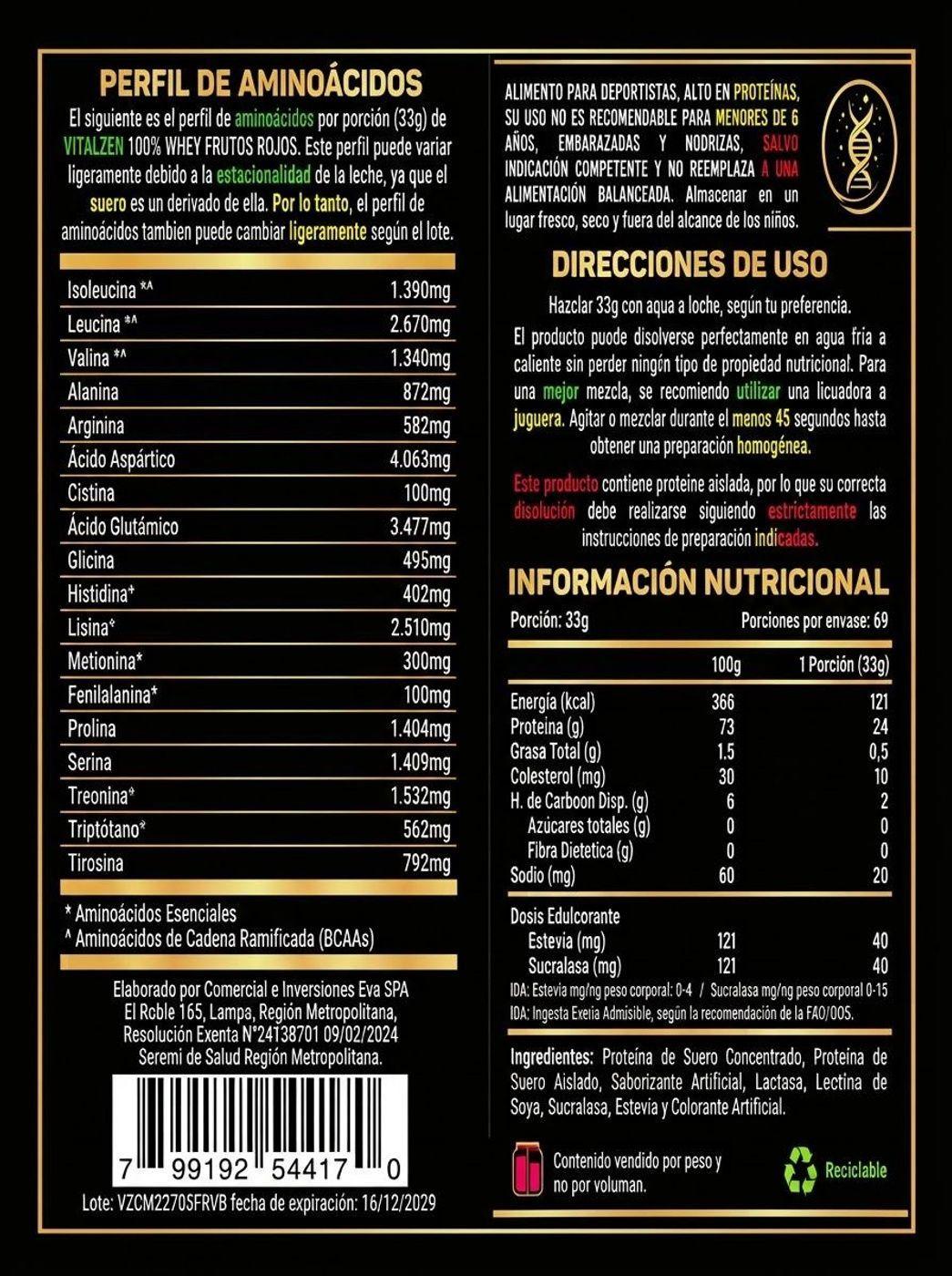 100% Whey Protein Isolate 5lbs Dulce de Leche VITALZEN-1