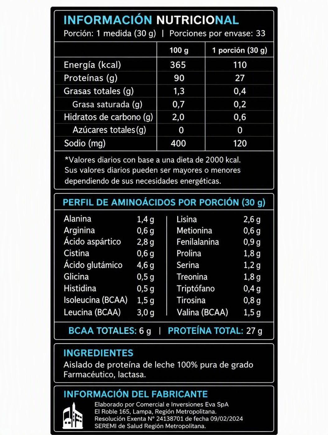 100% Whey Protein sin Lactosa 2Lbs Neutro VITALZEN-1