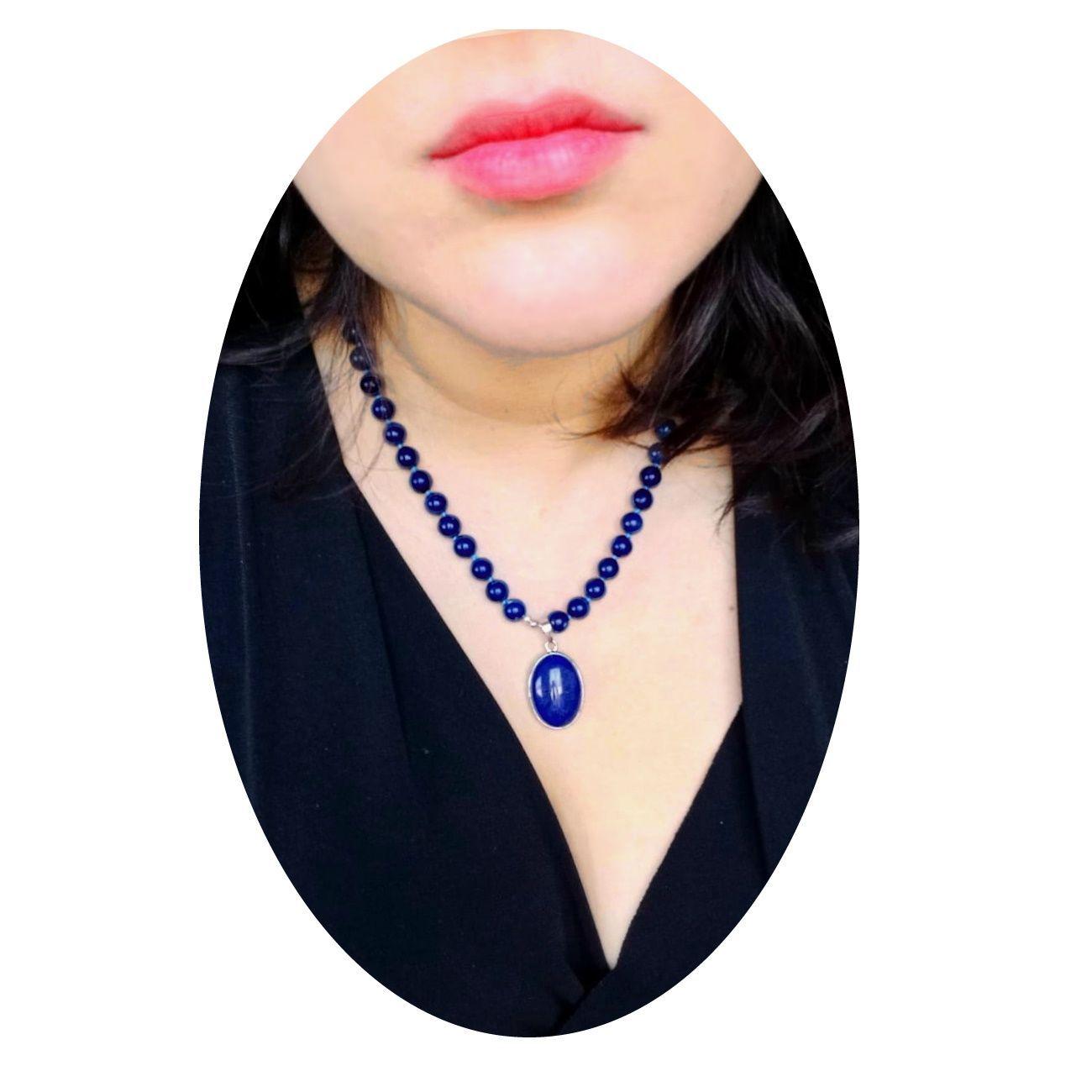 Collar piedra lapislázuli-1