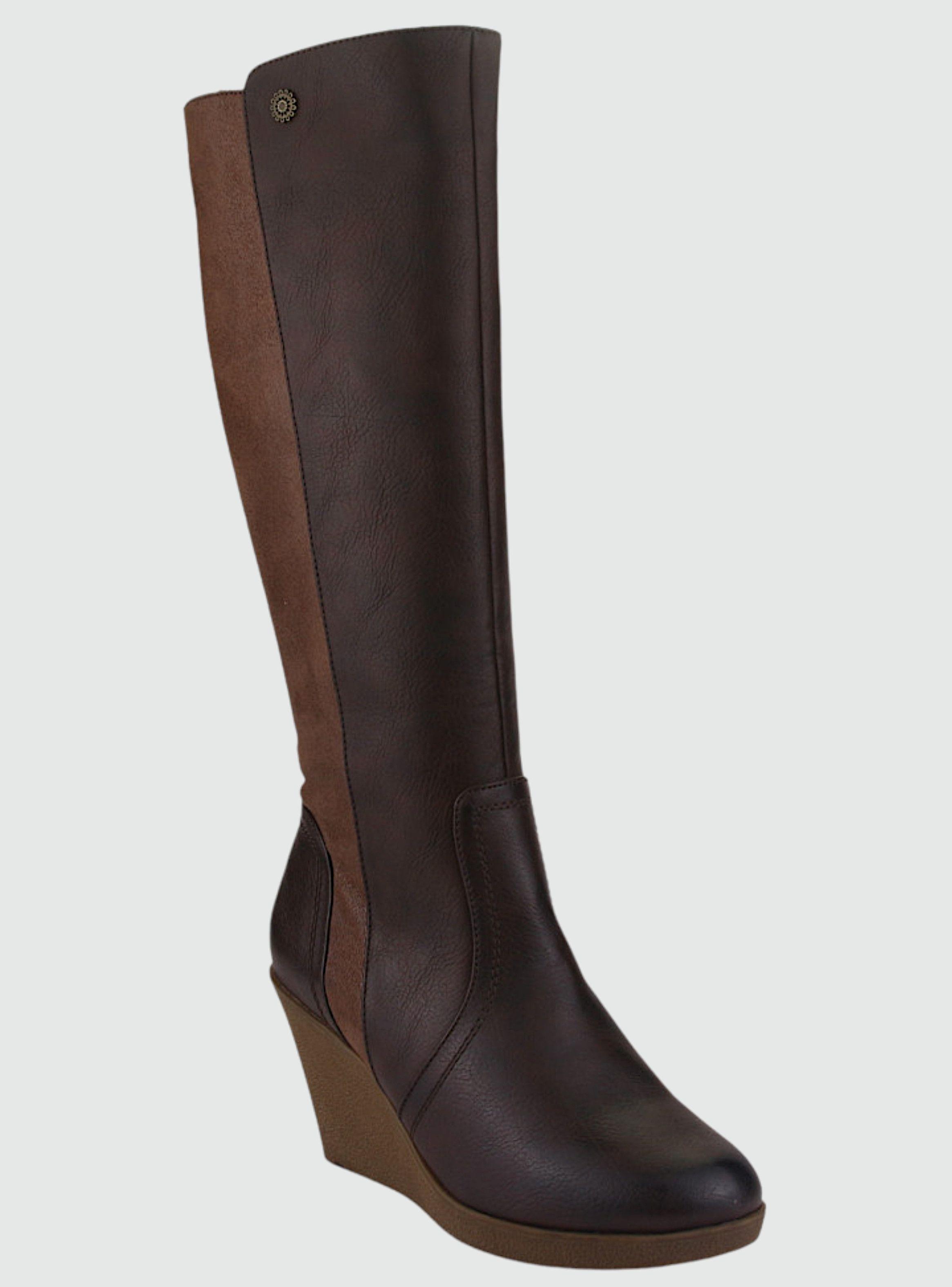 Bota Chalada Mujer Wedge-40 Café Casual-2