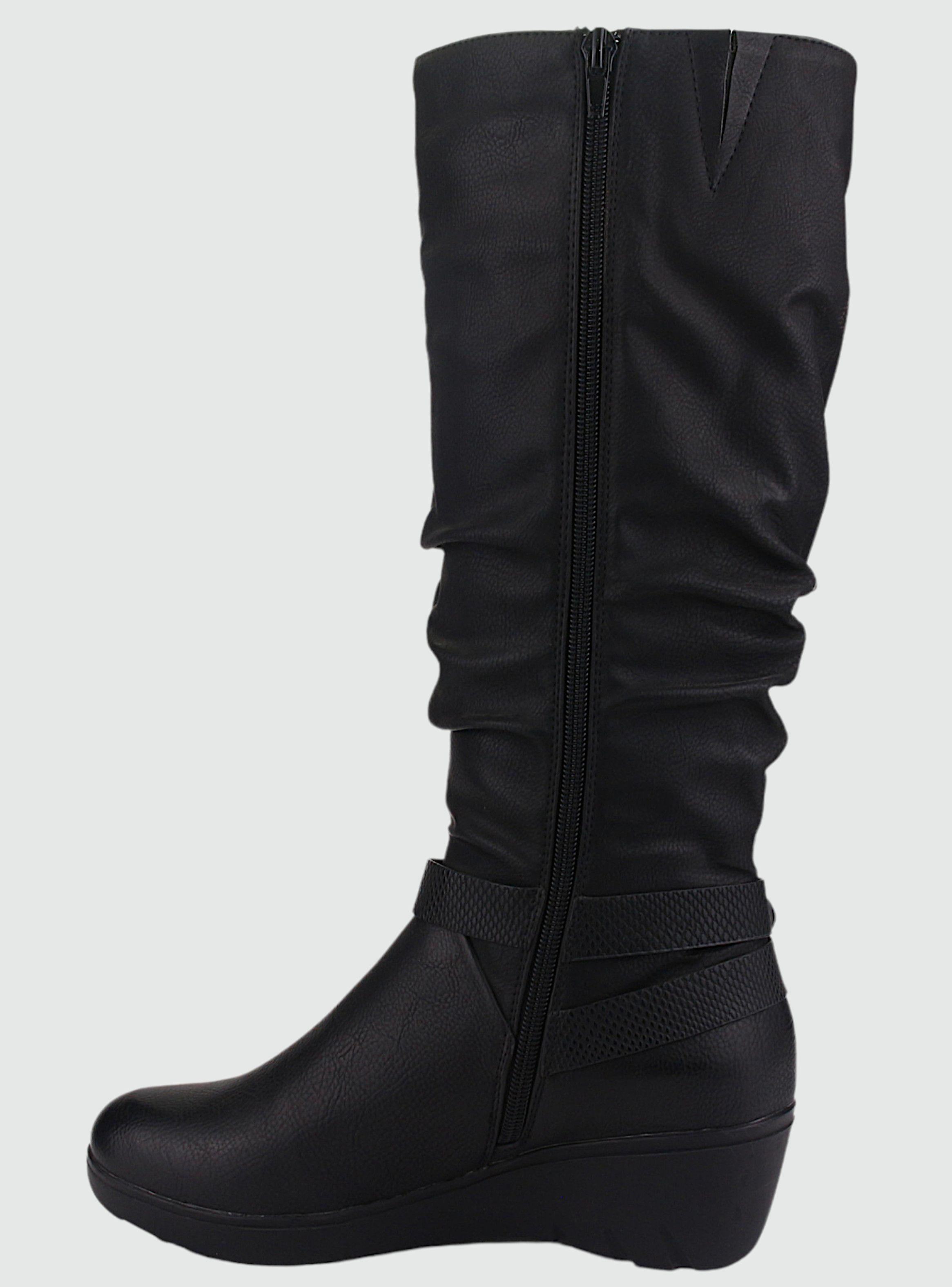 Bota Chalada Mujer Tanda-200 Negro Casual-1