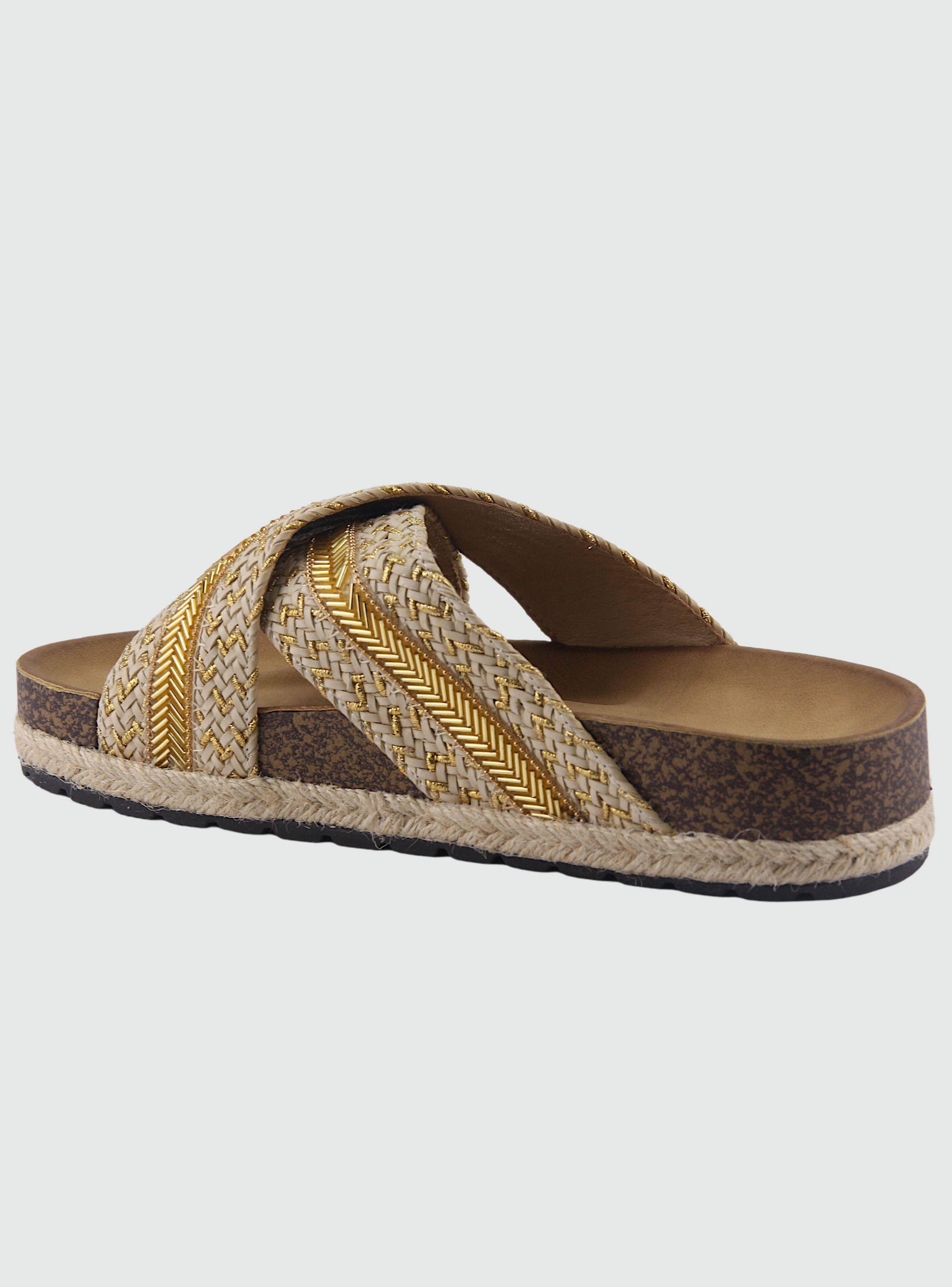 Sandalia Chalada Mujer Lila-10 Beige Plataforma-1