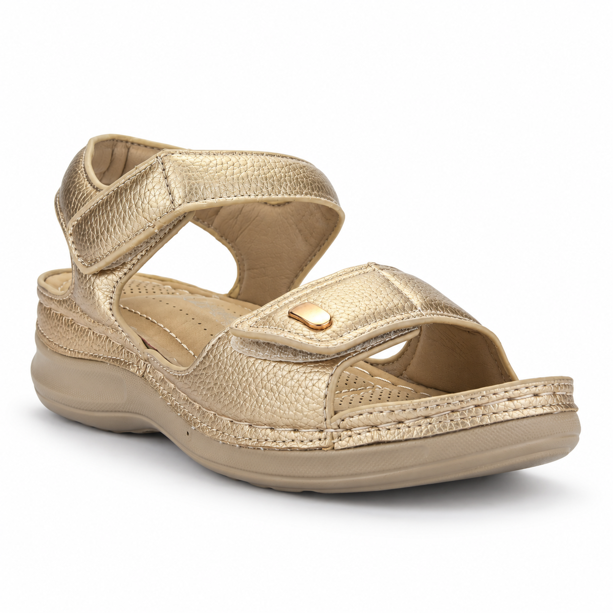 Sandalia Dorado Mujer Casual Chalada Kon-2
