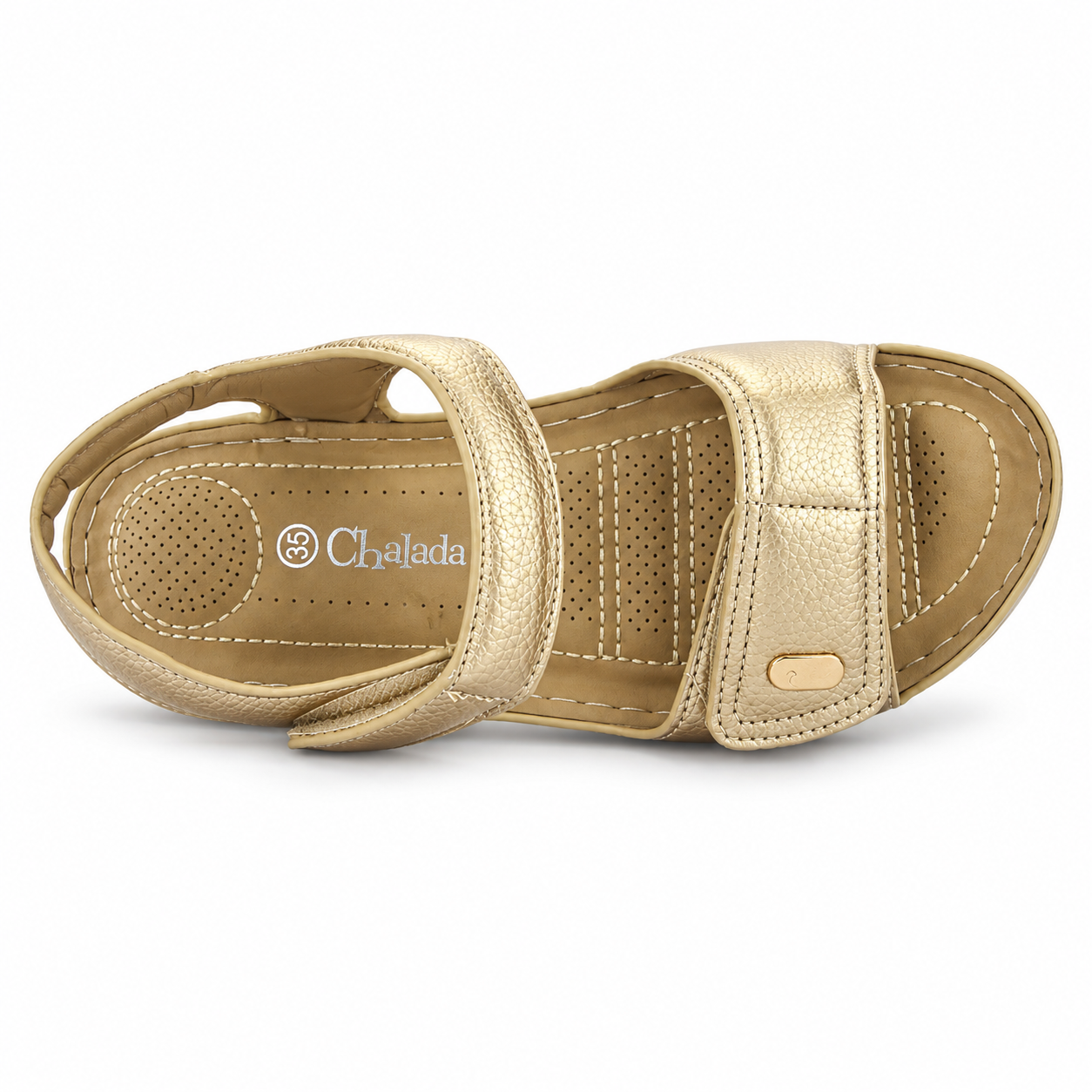 Sandalia Dorado Mujer Casual Chalada Kon-4