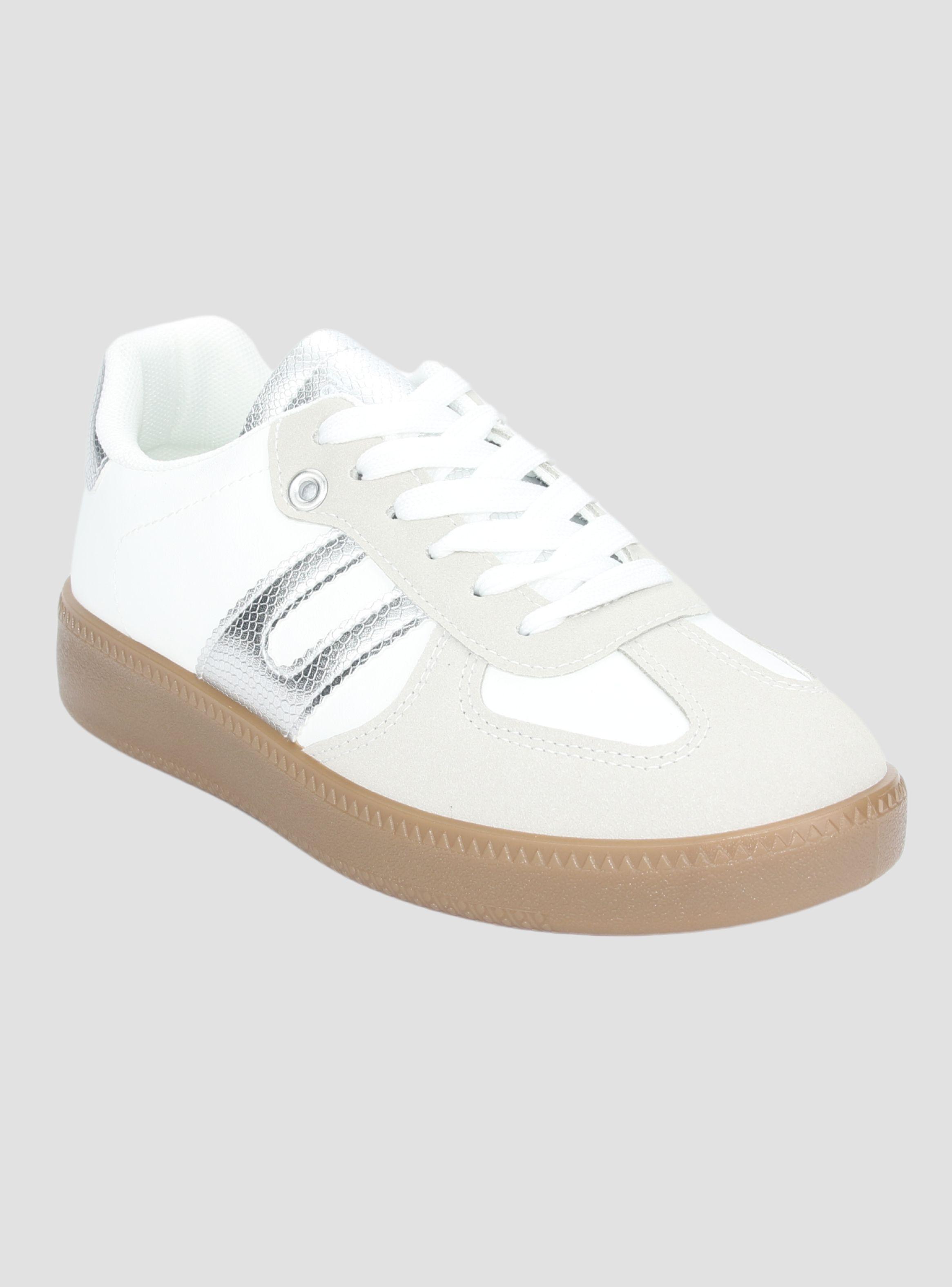 Zapatilla Chalada Mujer Antu-2 Blanco Plata Urbano-2
