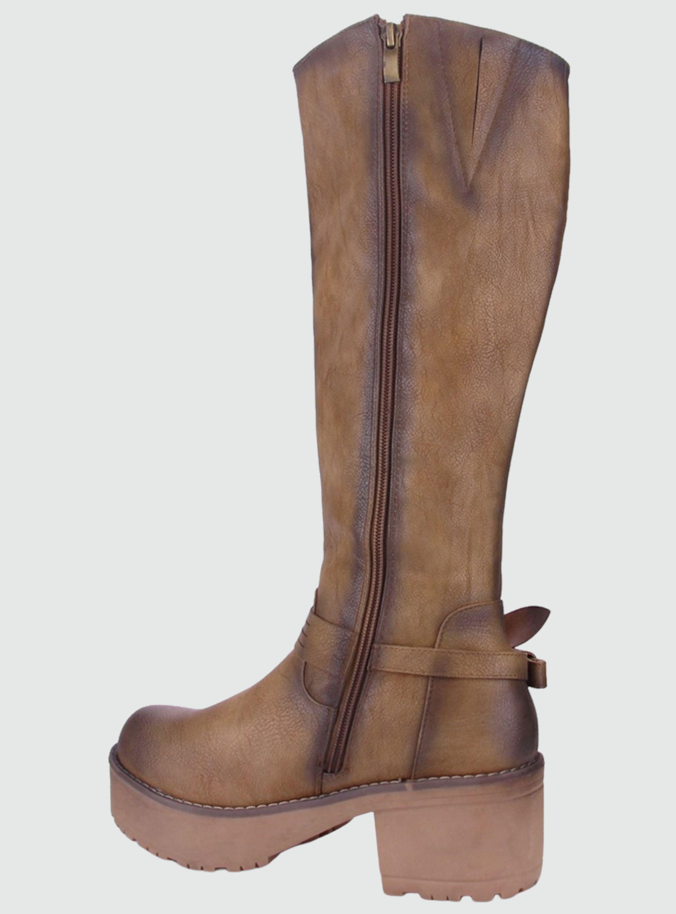 Bota Chalada Mujer Kong-10 Camel Casual-1