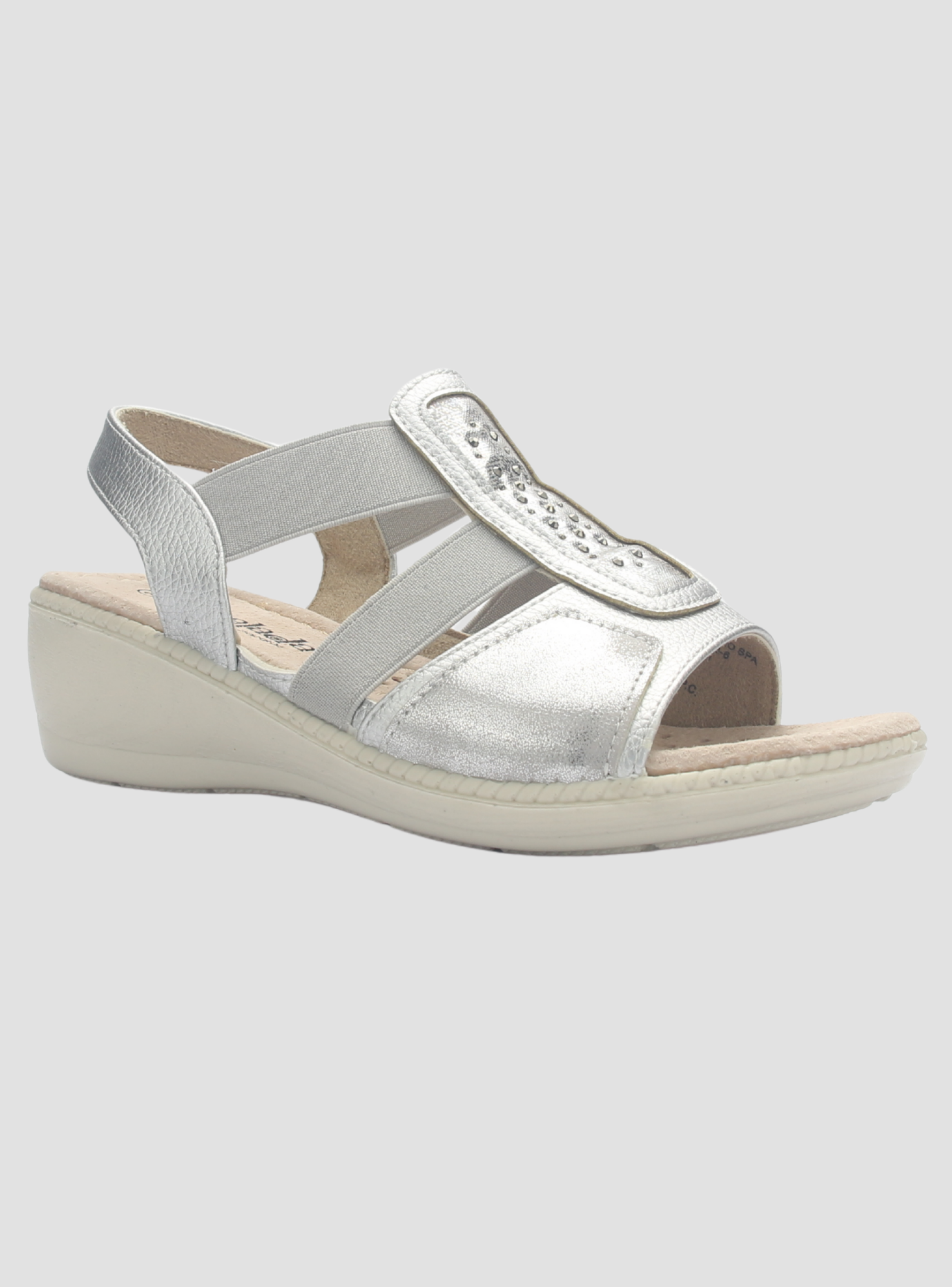 Sandalia Mujer Chalada Lupe-4 Plateado Casual-2