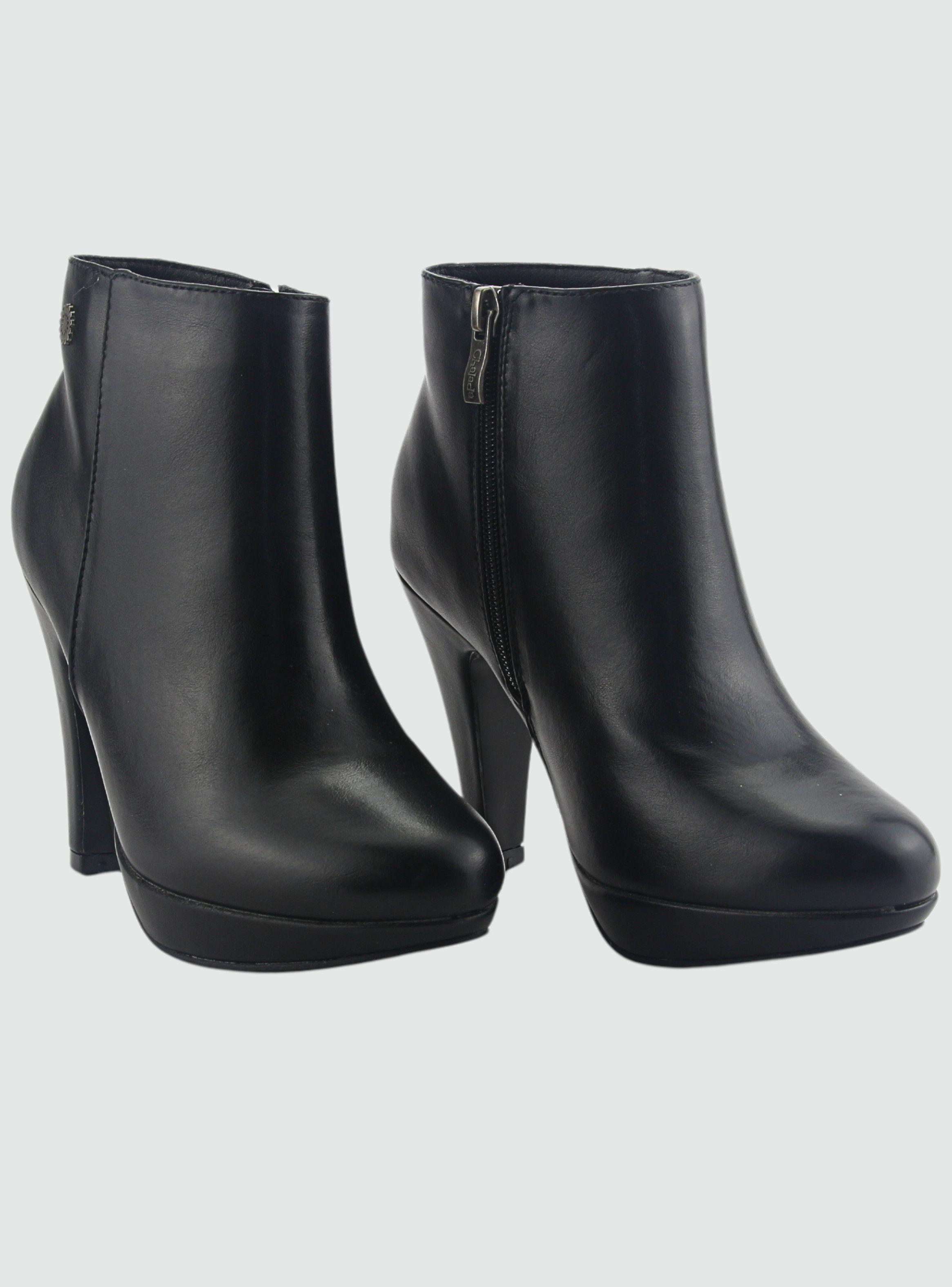 Botin Chalada Mujer Plataform-2 N Negro Casual-3