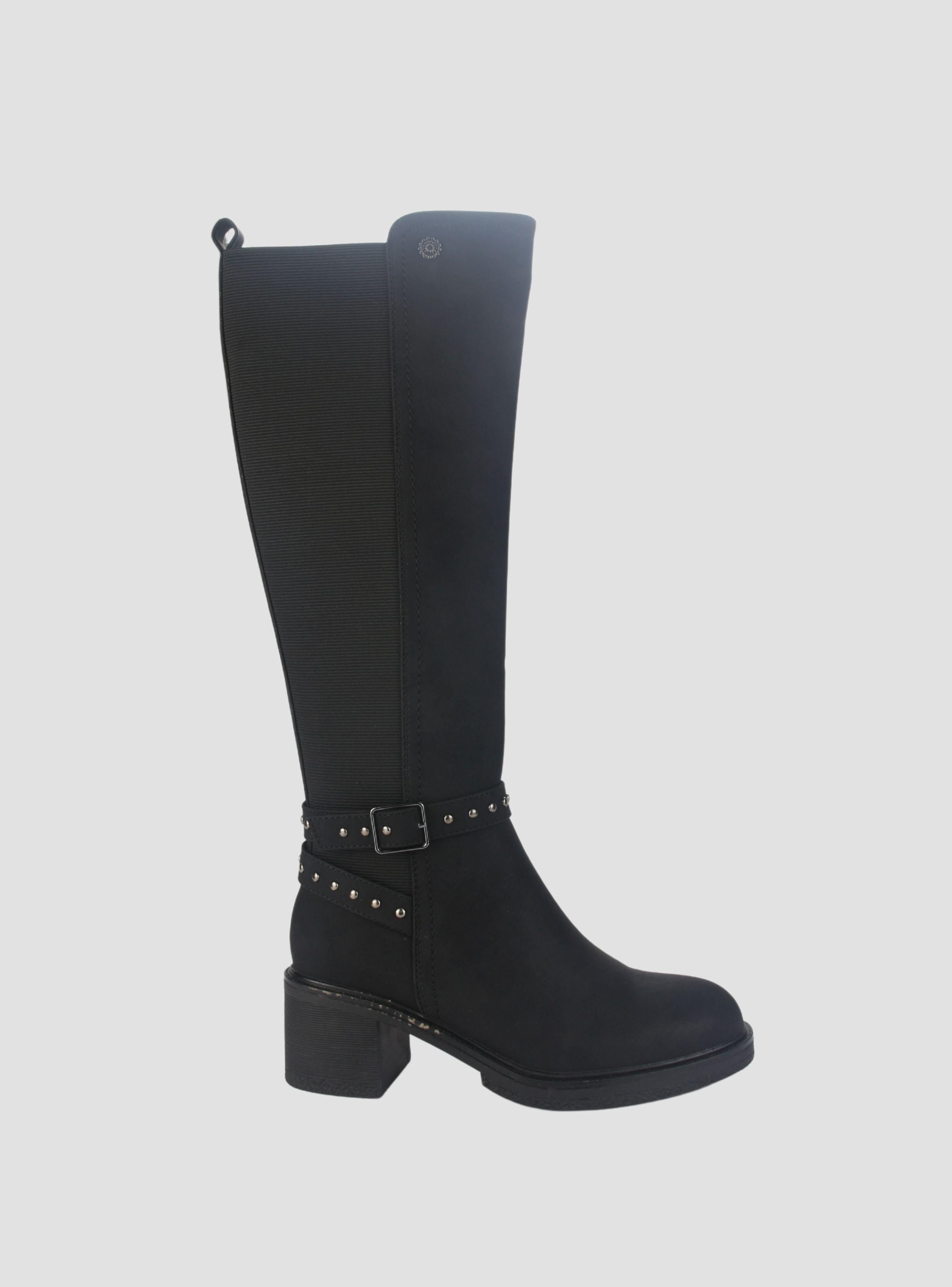 Bota Chalada Mujer Crepe-10 Negro Casual-0