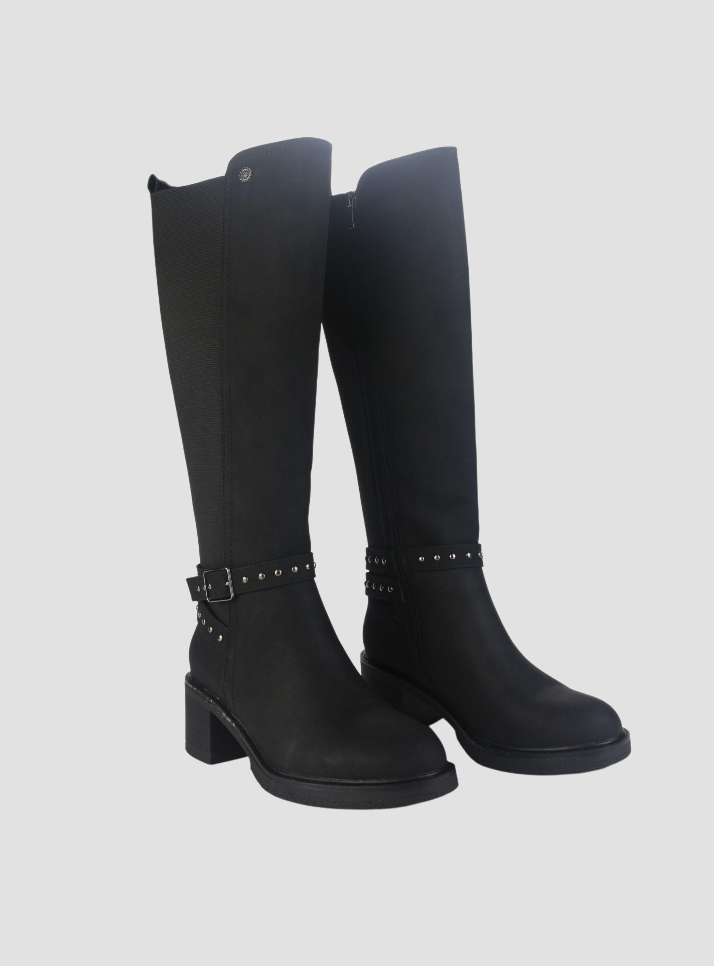 Bota Chalada Mujer Crepe-10 Negro Casual-4