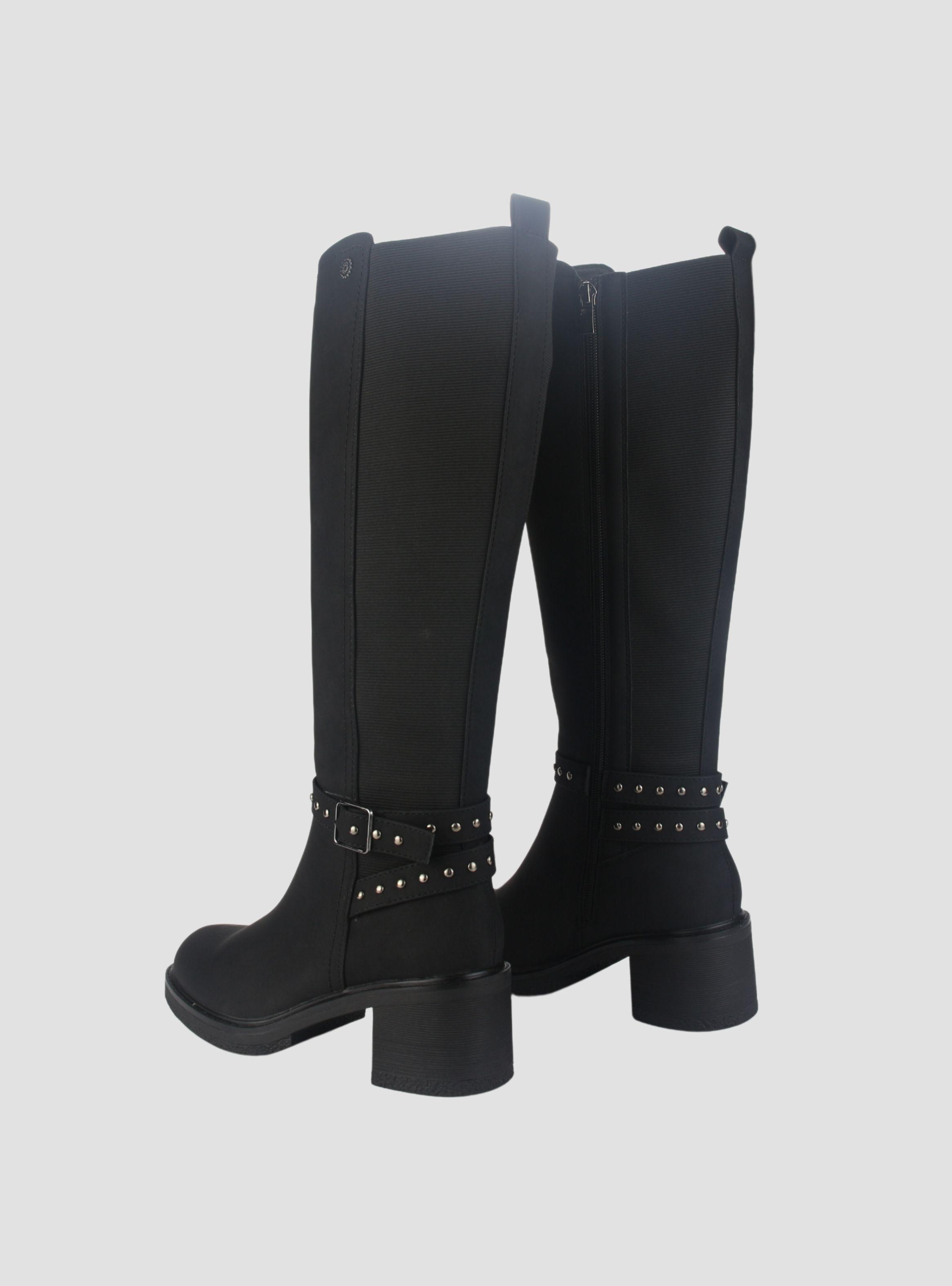 Bota Chalada Mujer Crepe-10 Negro Casual-5