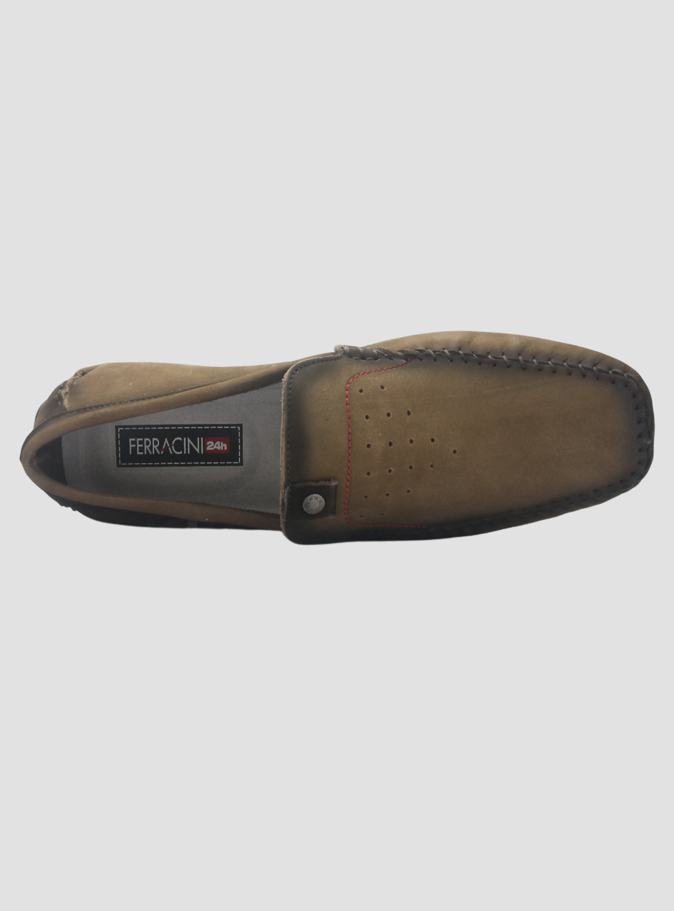 Mocasin Ferracini Hombre 2774 Mali Gris Casual-4