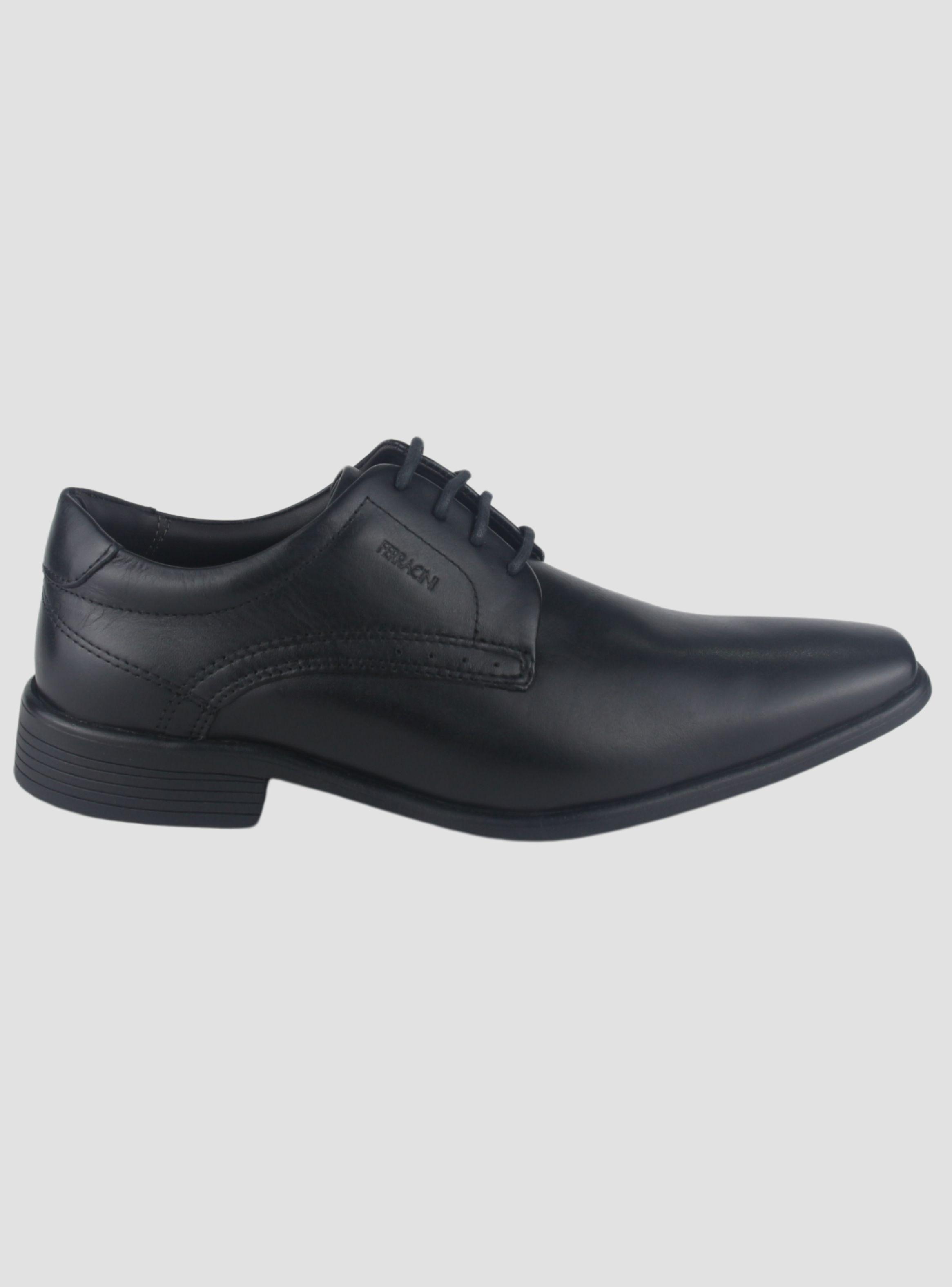 Zapato Ferracini Hombre 5277 Melnik Negro Matte Casual-0