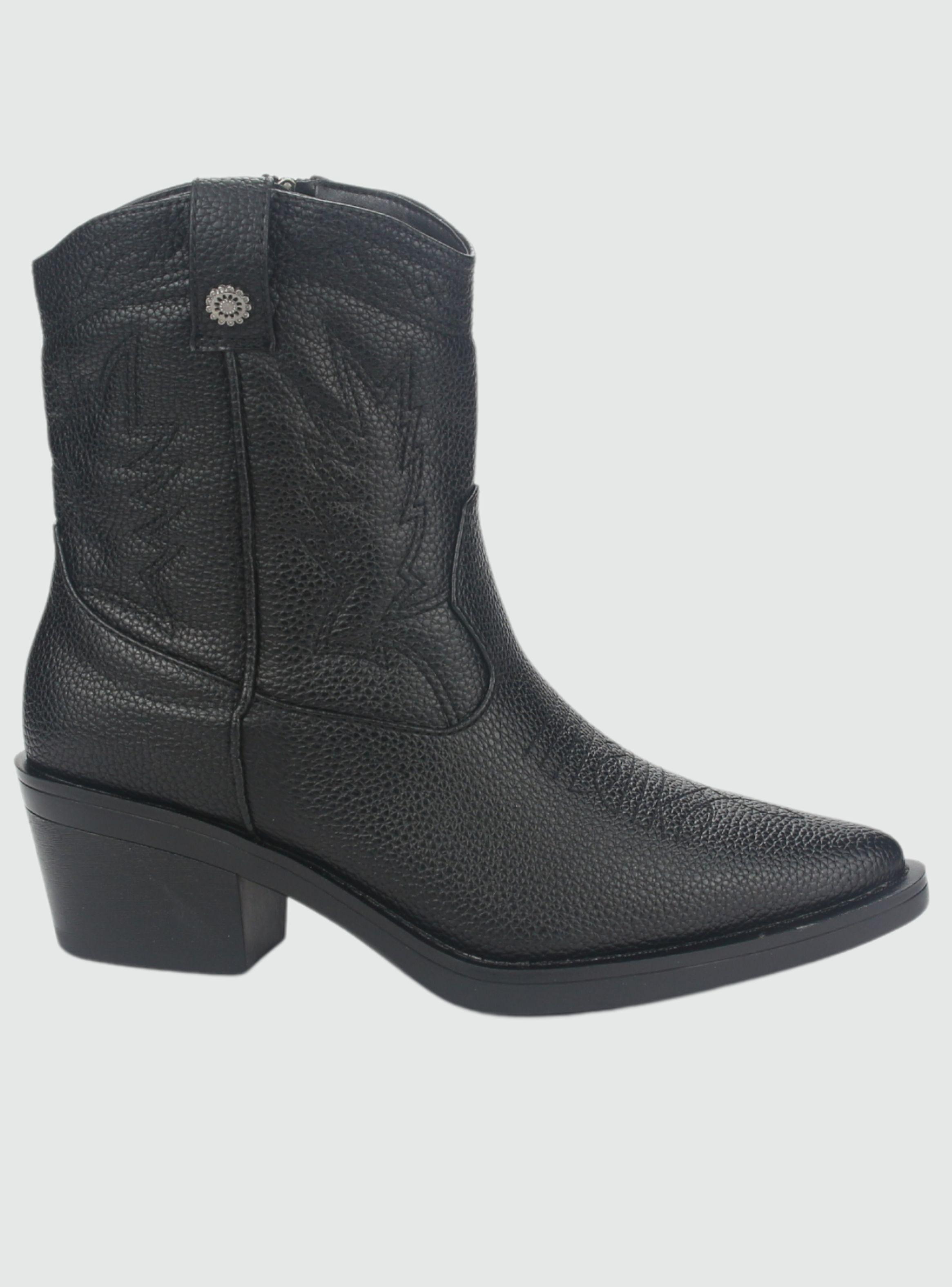 Botin Chalada Mujer Westtop-1 Negro Moda-0