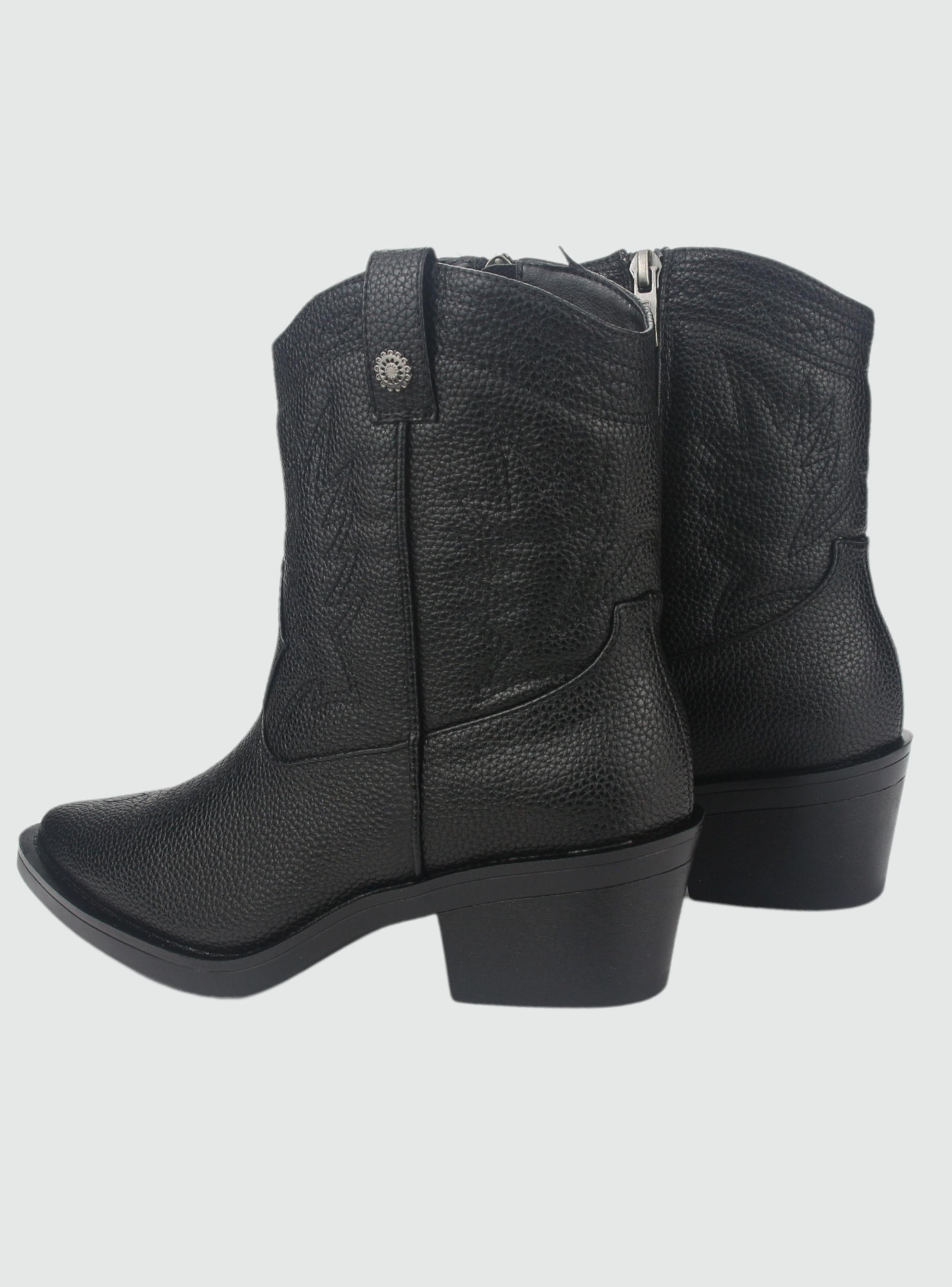 Botin Chalada Mujer Westtop-1 Negro Moda-5