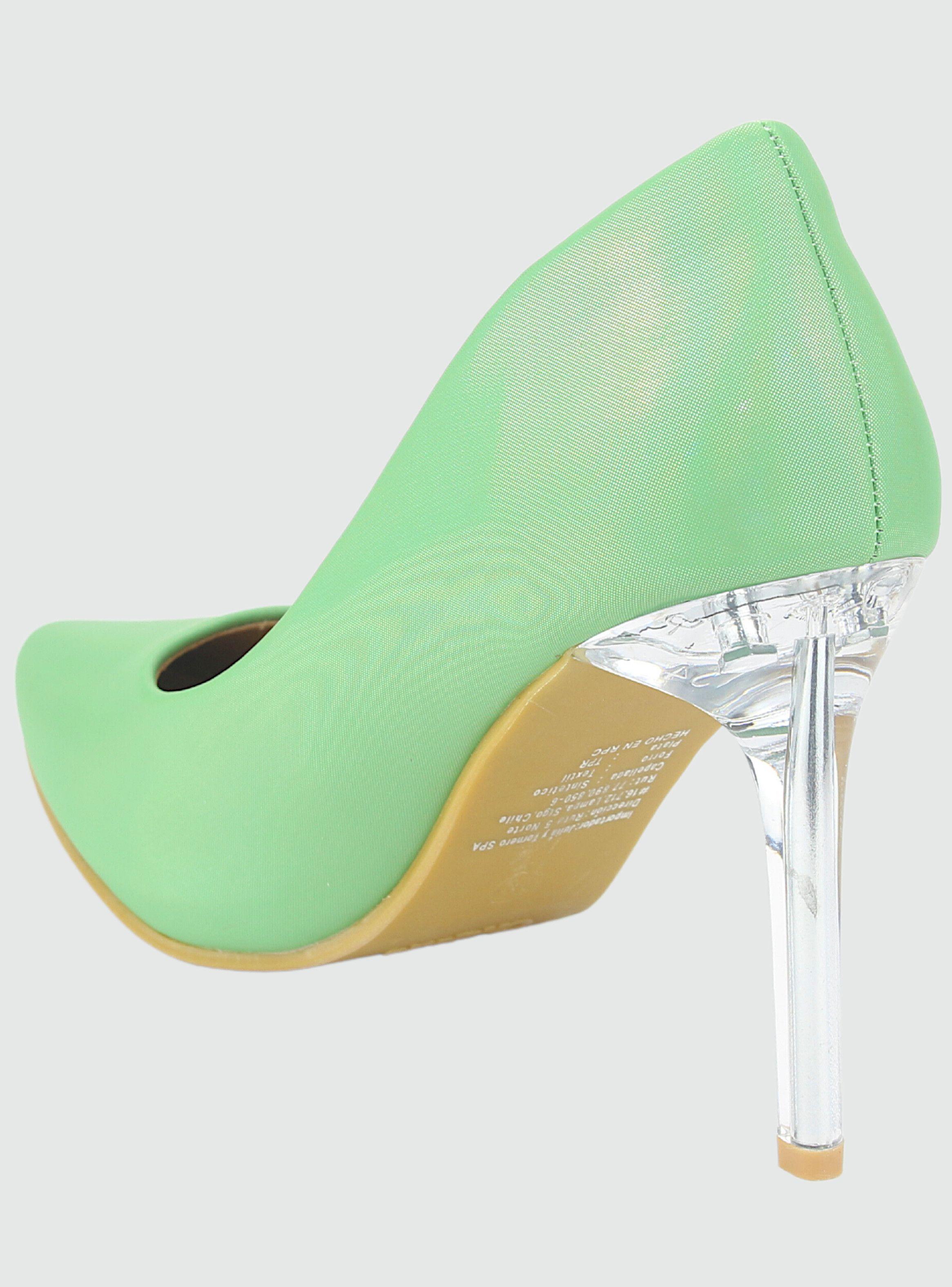 Zapato Chalada Mujer Cristal-1 Verde Casual-3