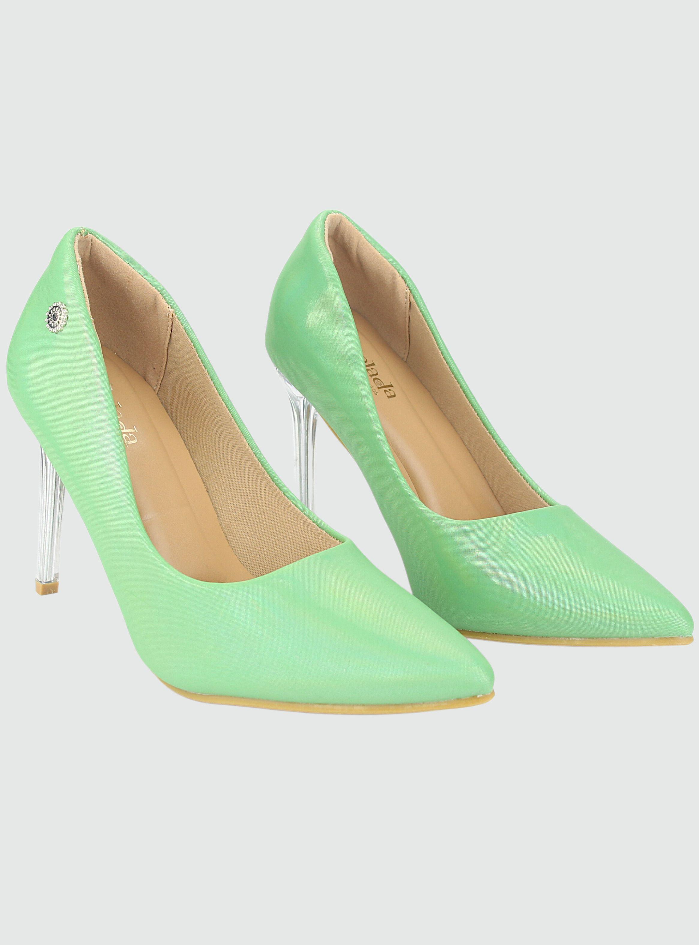 Zapato Chalada Mujer Cristal-1 Verde Casual-4