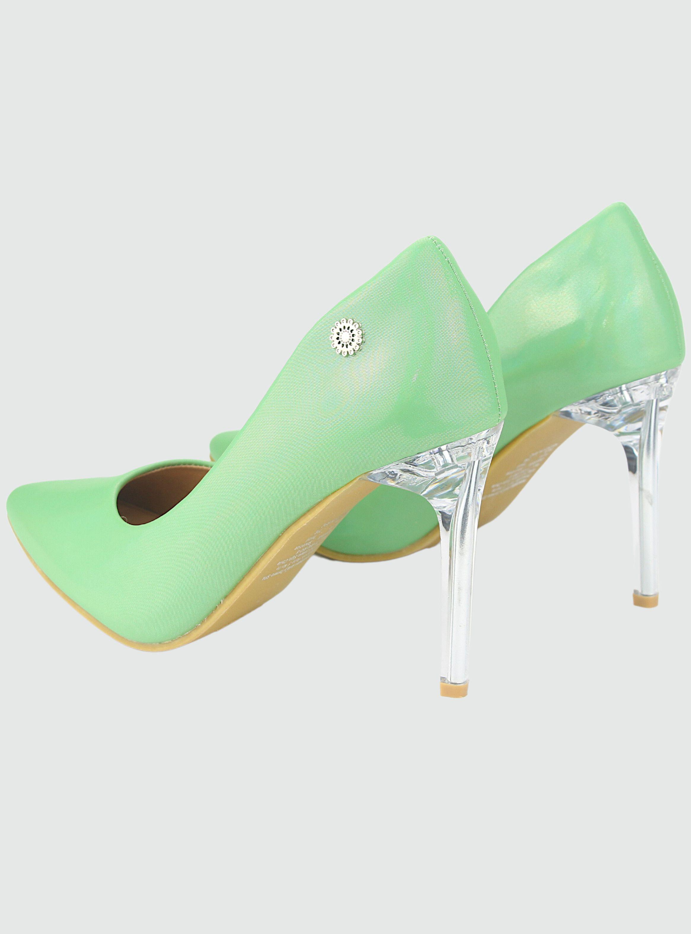 Zapato Chalada Mujer Cristal-1 Verde Casual-5