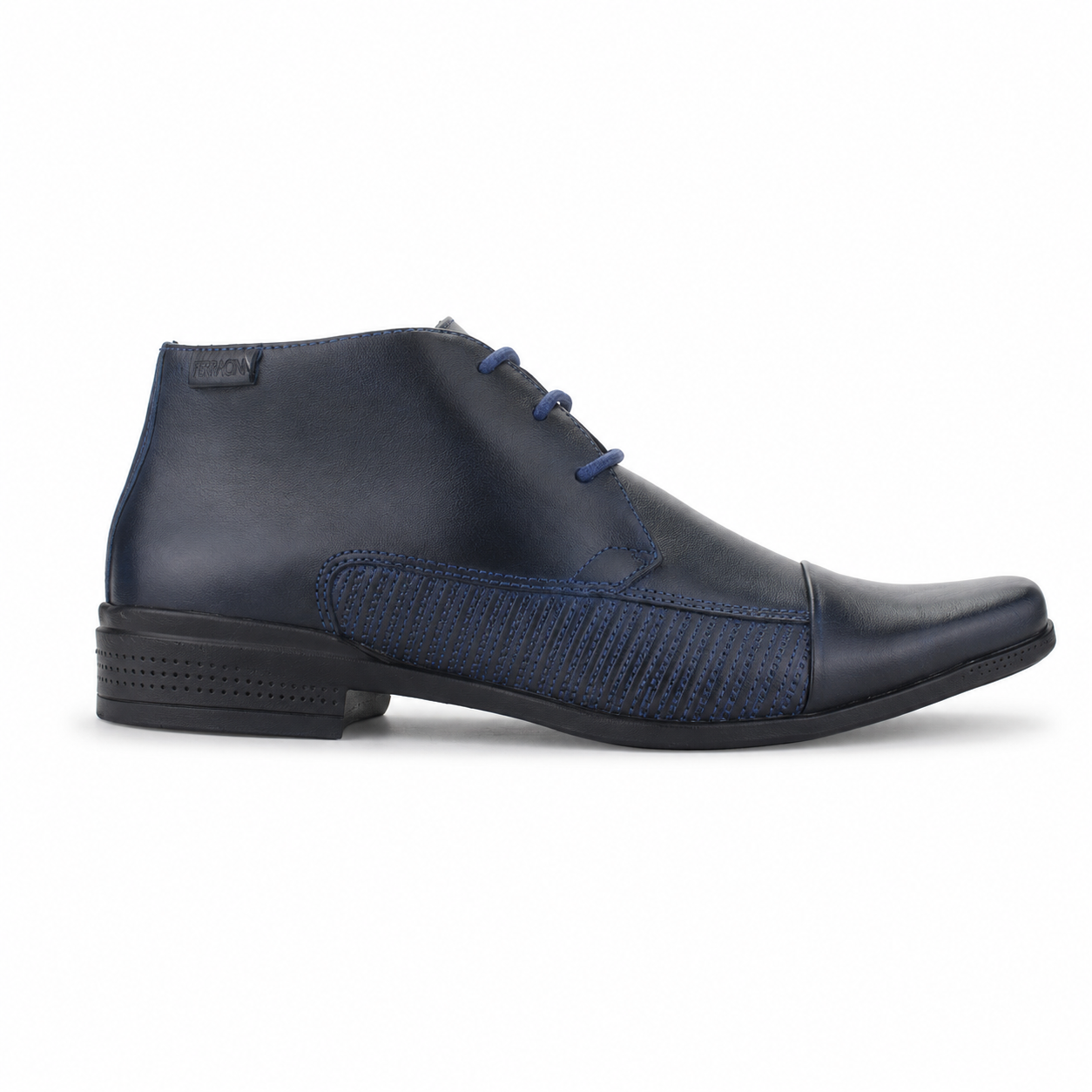 Botin Ferracini Hombre 4363 Frankfurt Azul Casual-0