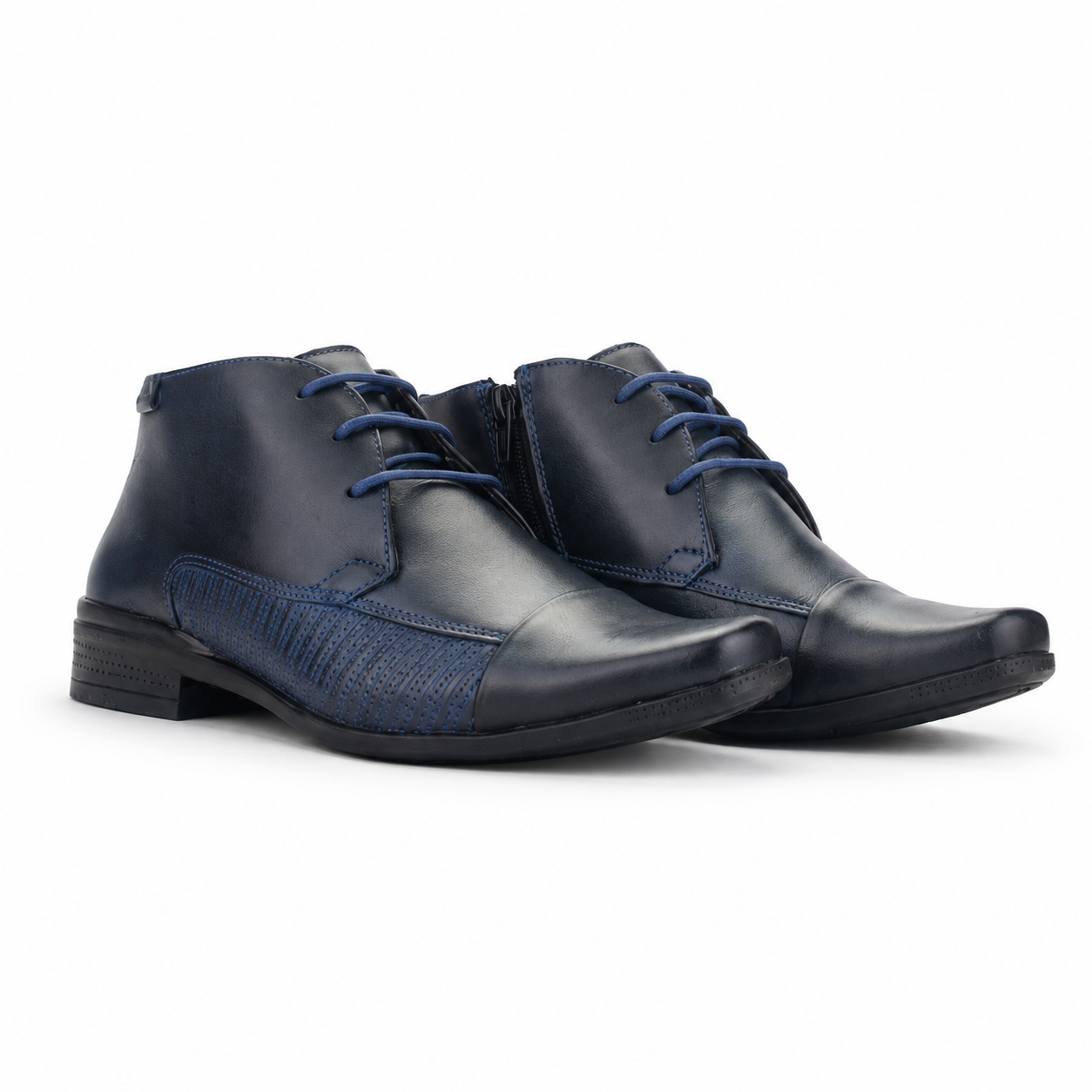 Botin Ferracini Hombre 4363 Frankfurt Azul Casual-5