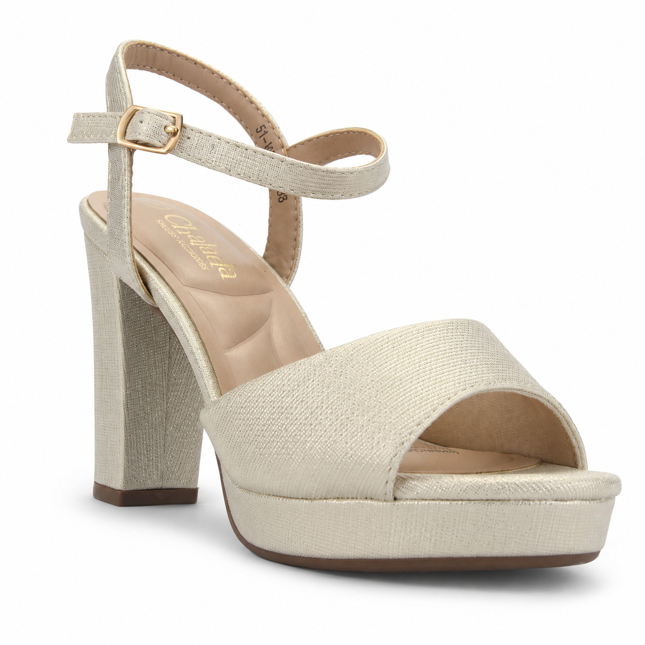 Sandalia Dorado Mujer Casual Chalada Voce-2