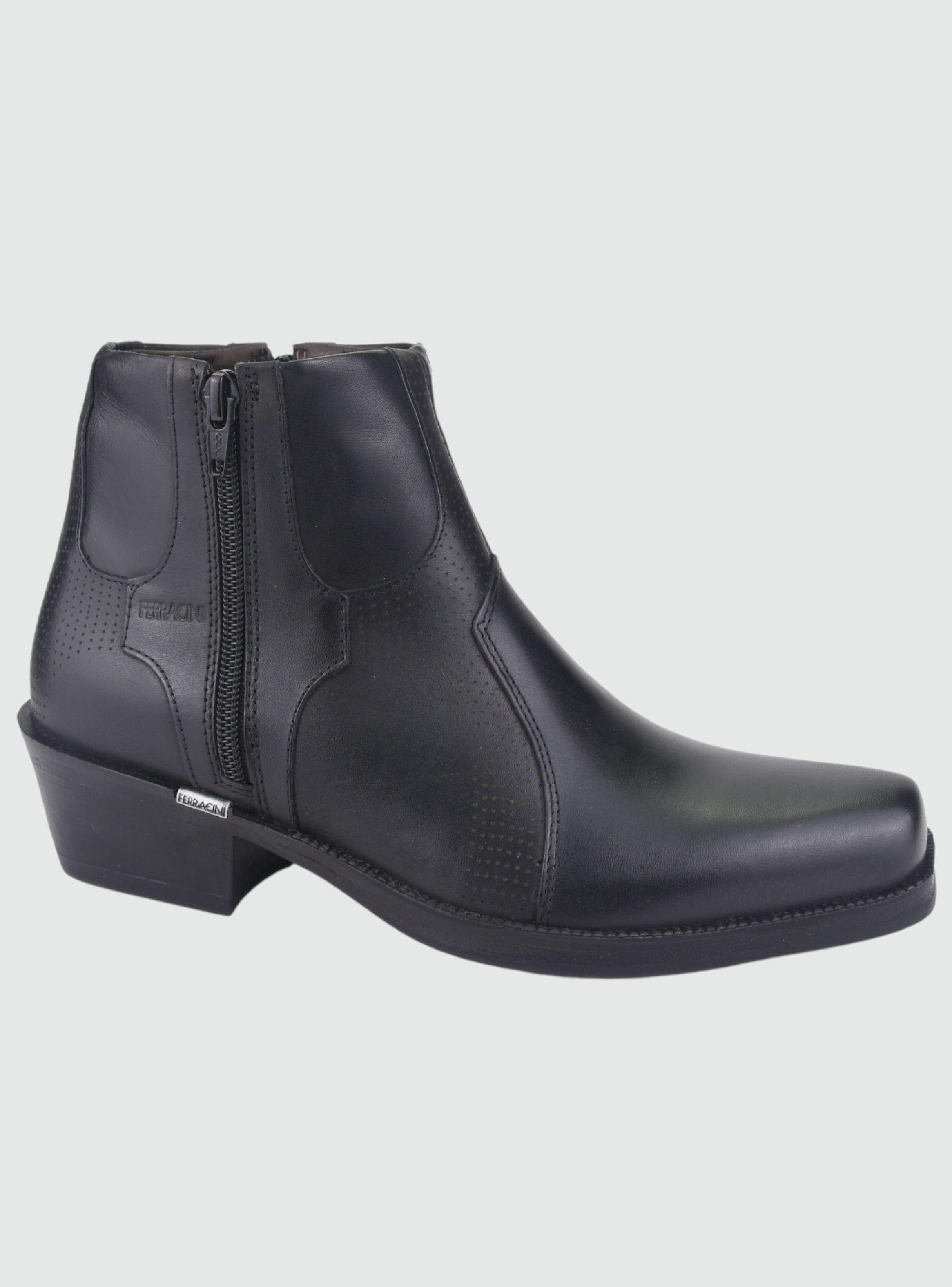 Botin Ferracini Hombre 9015 New Country Negro Casual-0