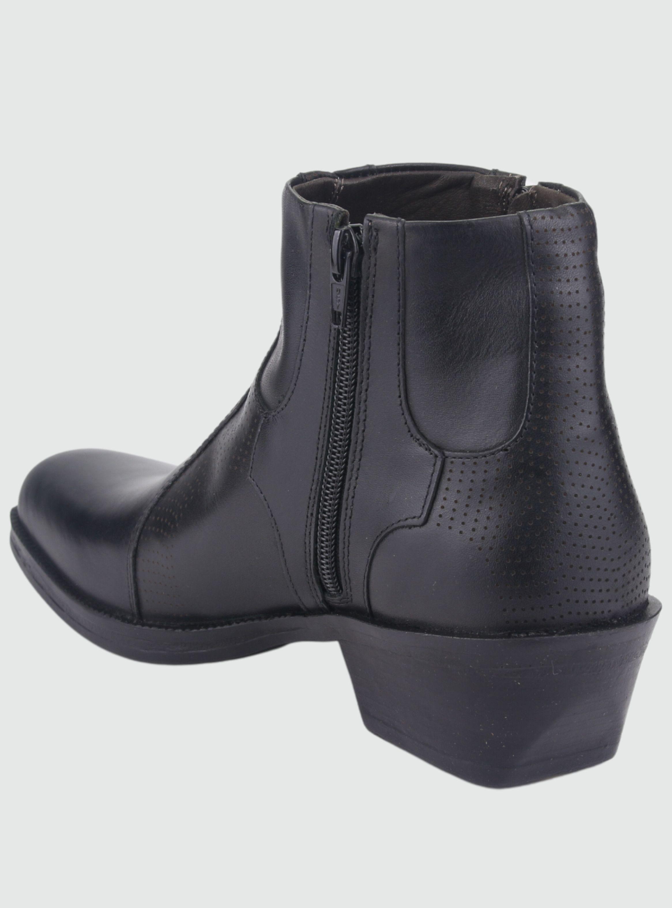 Botin Ferracini Hombre 9015 New Country Negro Casual-2