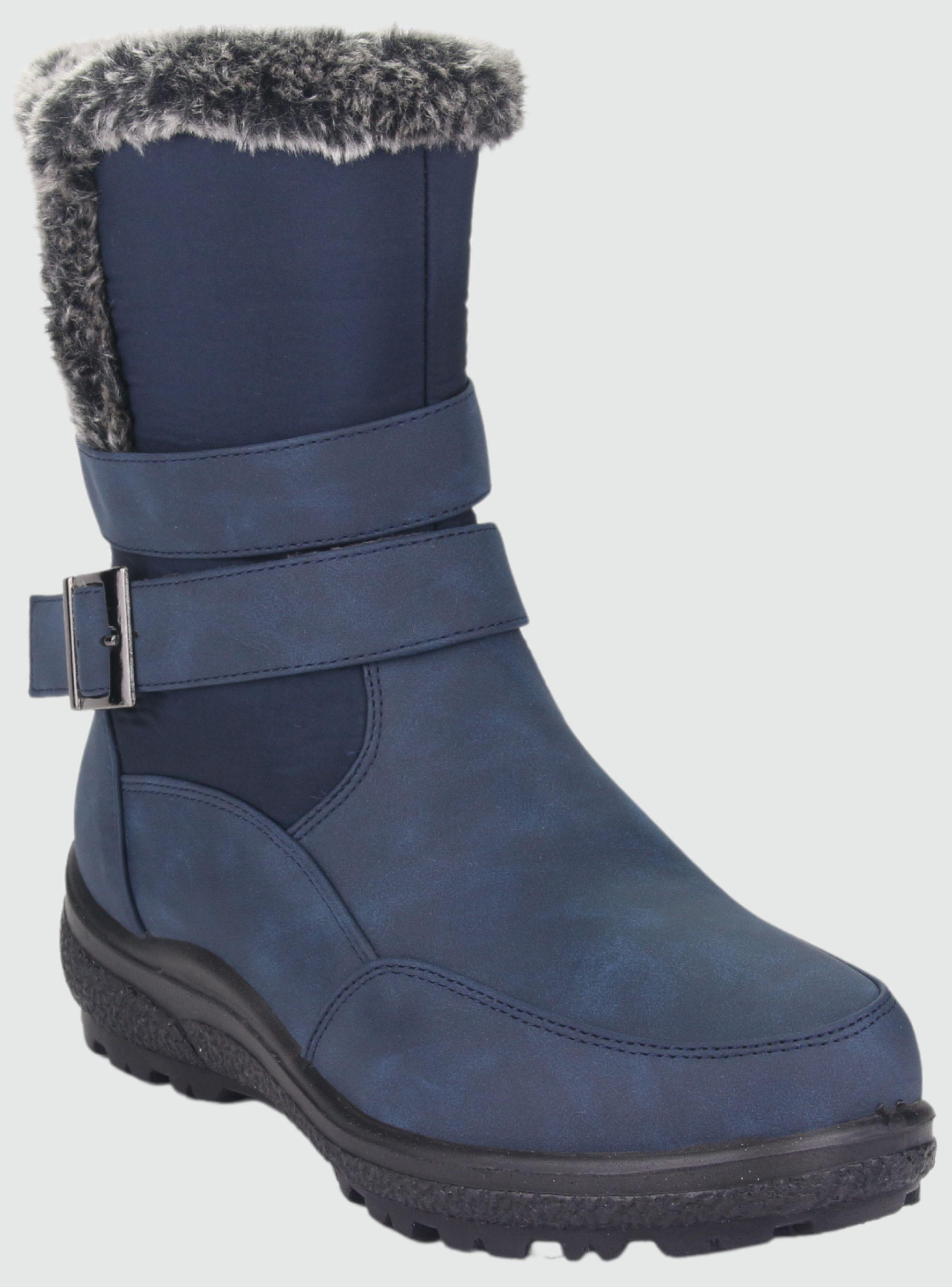 Botin Chalada Mujer Winter-7 Azul Marino Casual-2