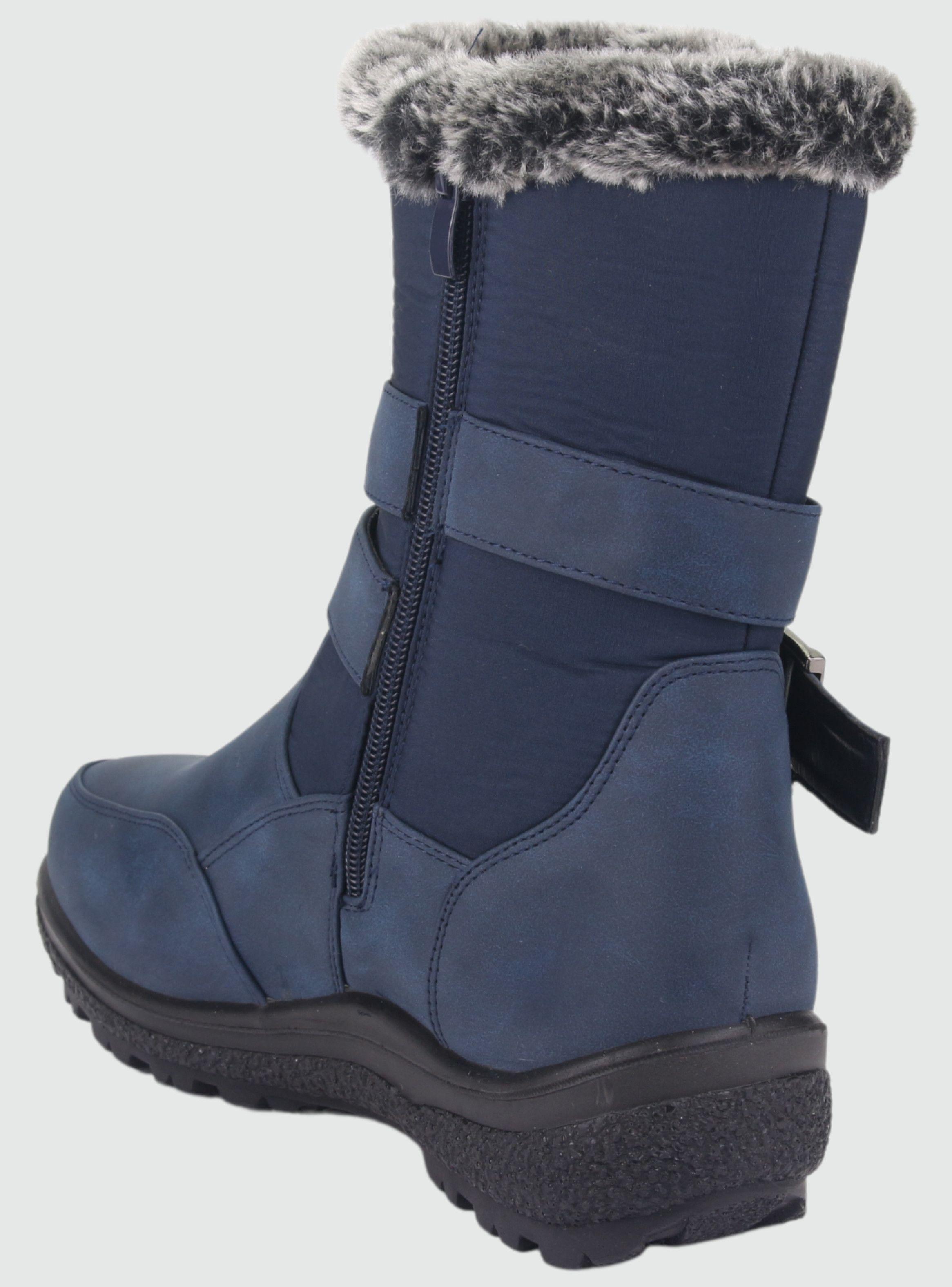 Botin Chalada Mujer Winter-7 Azul Marino Casual-3