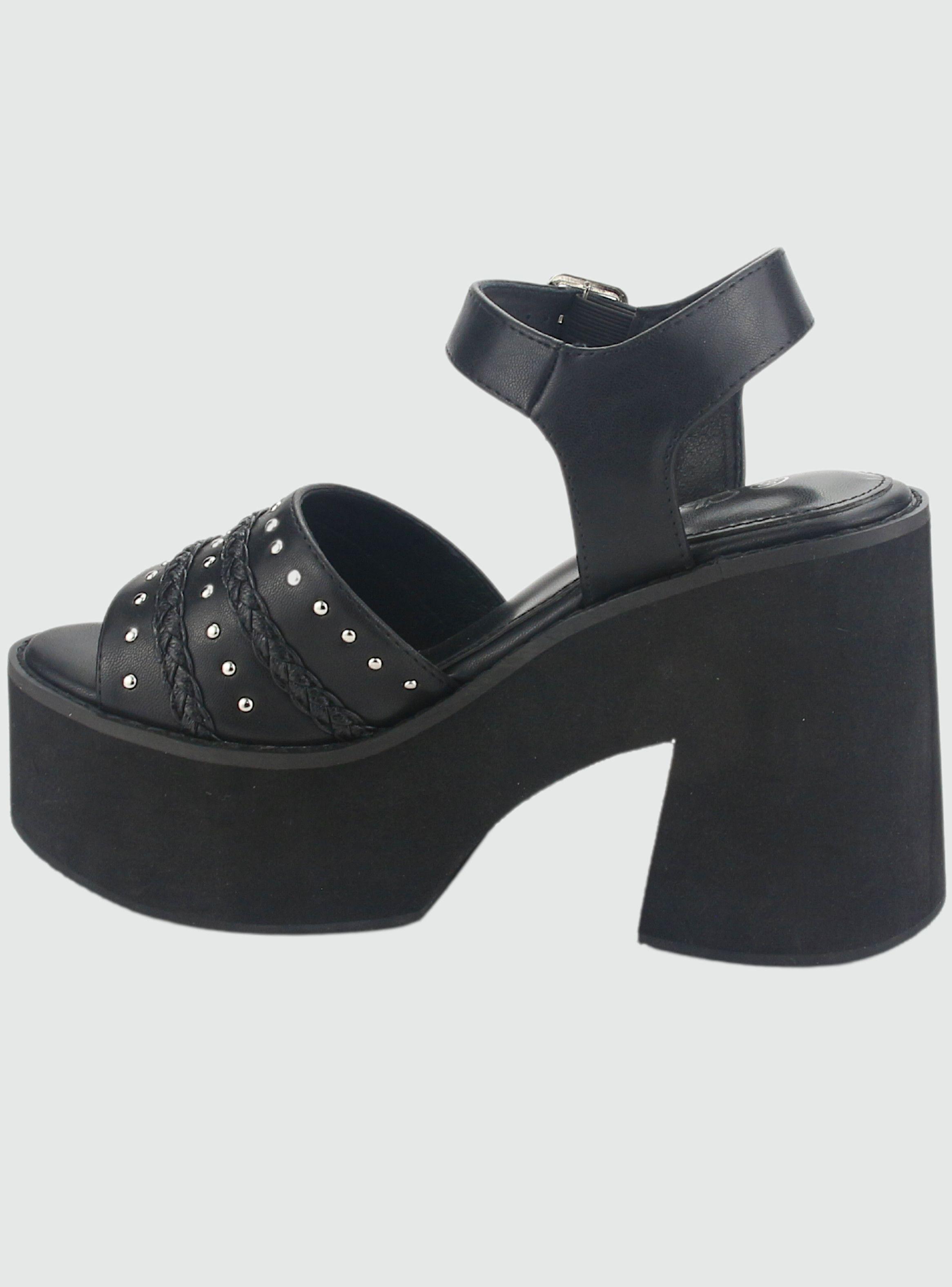 Sandalia Chalada Mujer Wake-1 Negro Casual-1