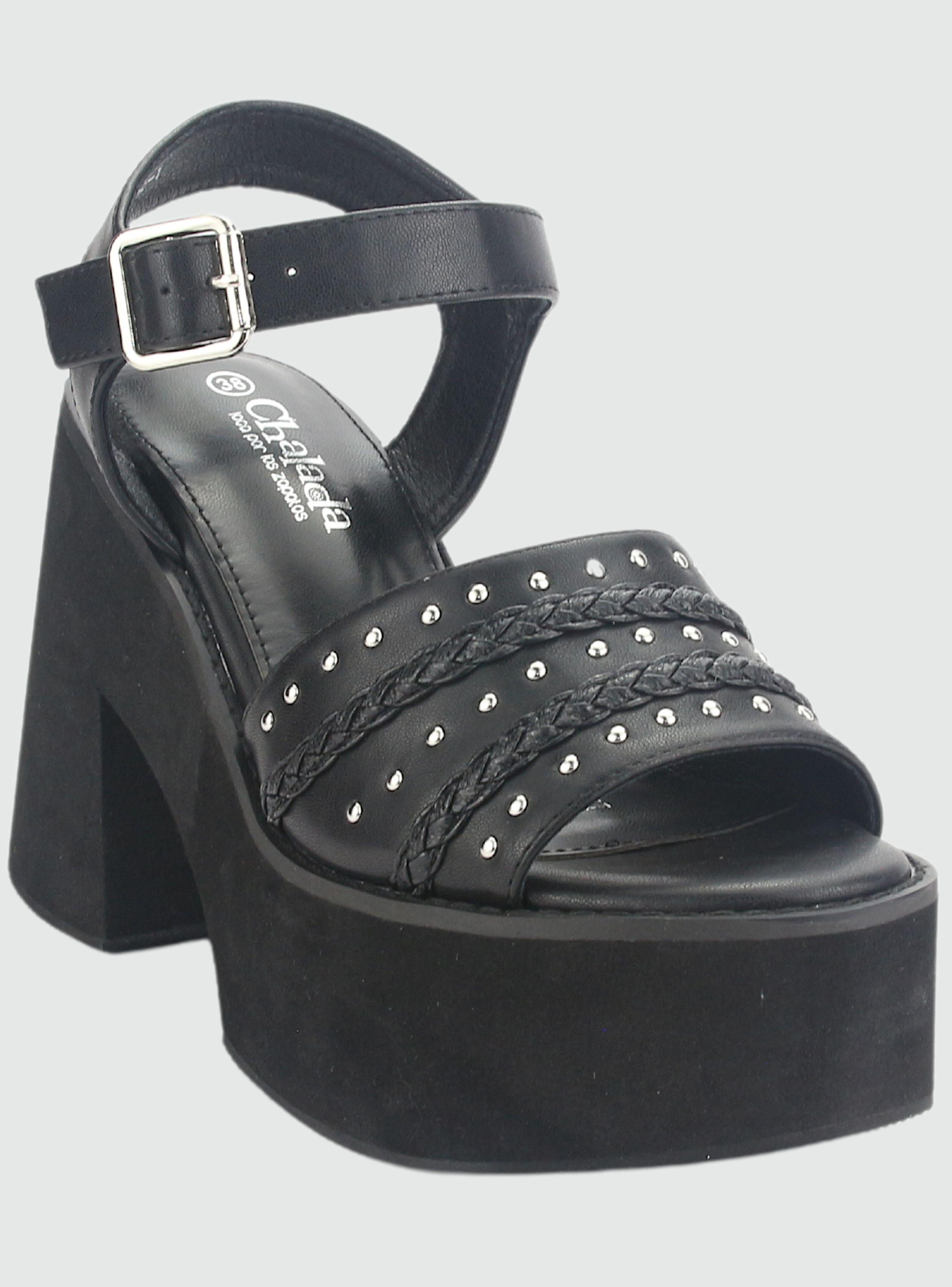 Sandalia Chalada Mujer Wake-1 Negro Casual-2