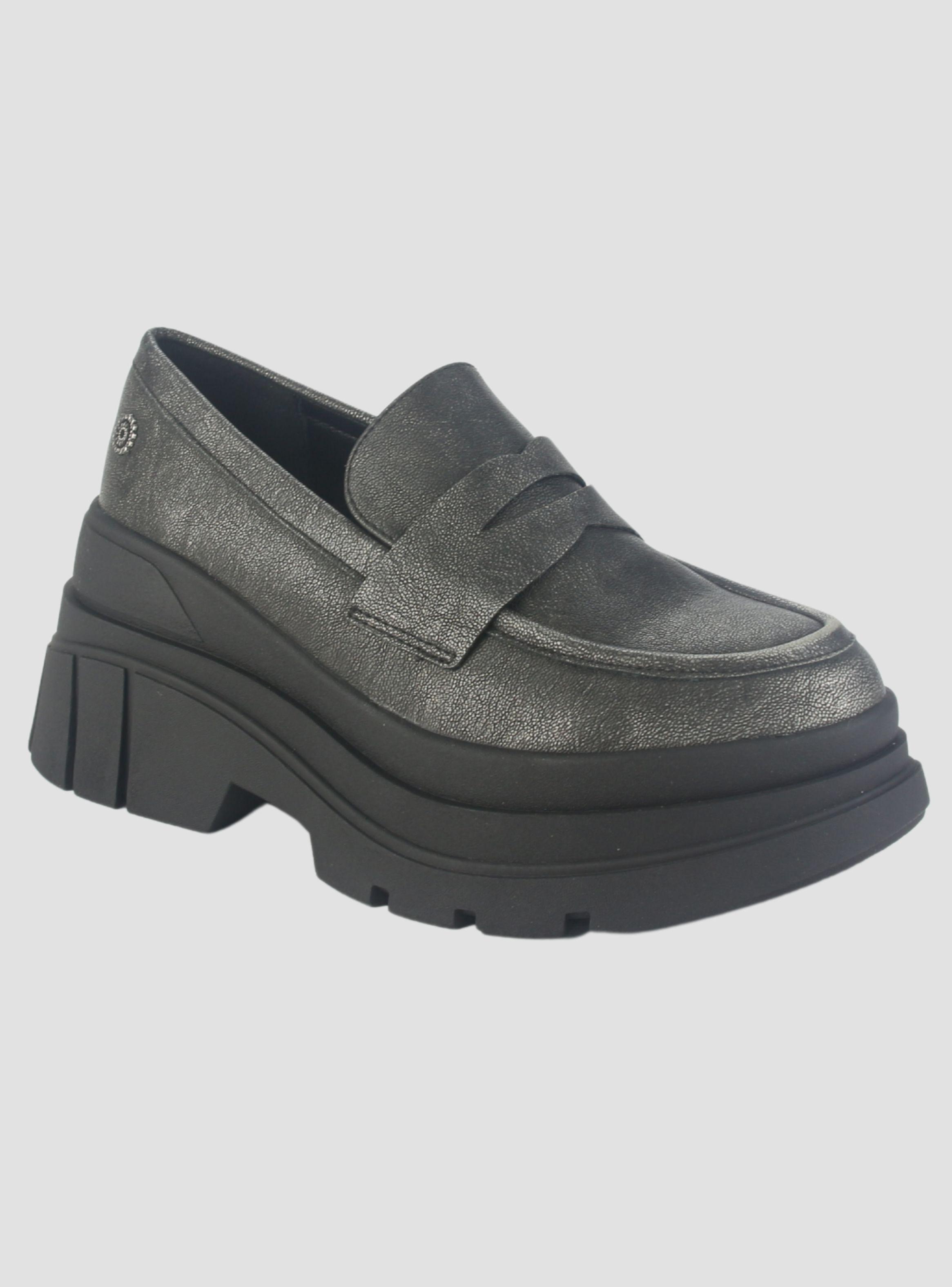Mocasin Chalada Mujer Natirus-3 Plateado Casual-2