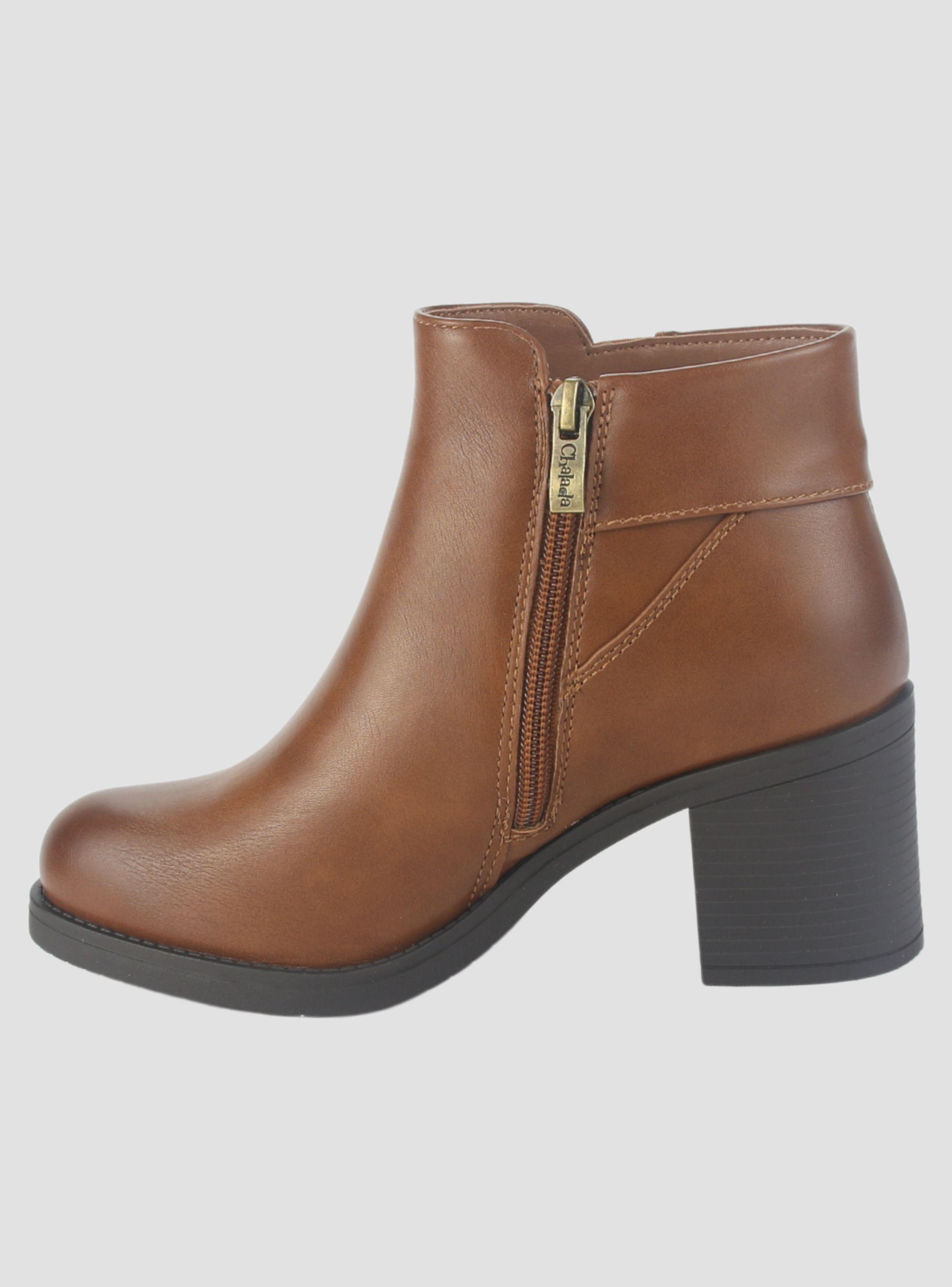 Botin Chalada Mujer Prata-3 Tostado Casual-1