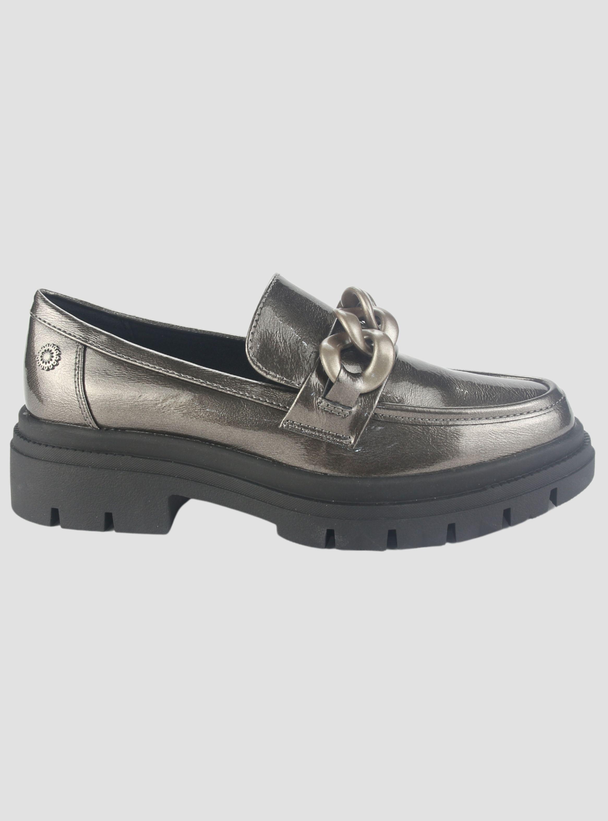 Mocasin Chalada Mujer Selina-5 Plateado Casual-0