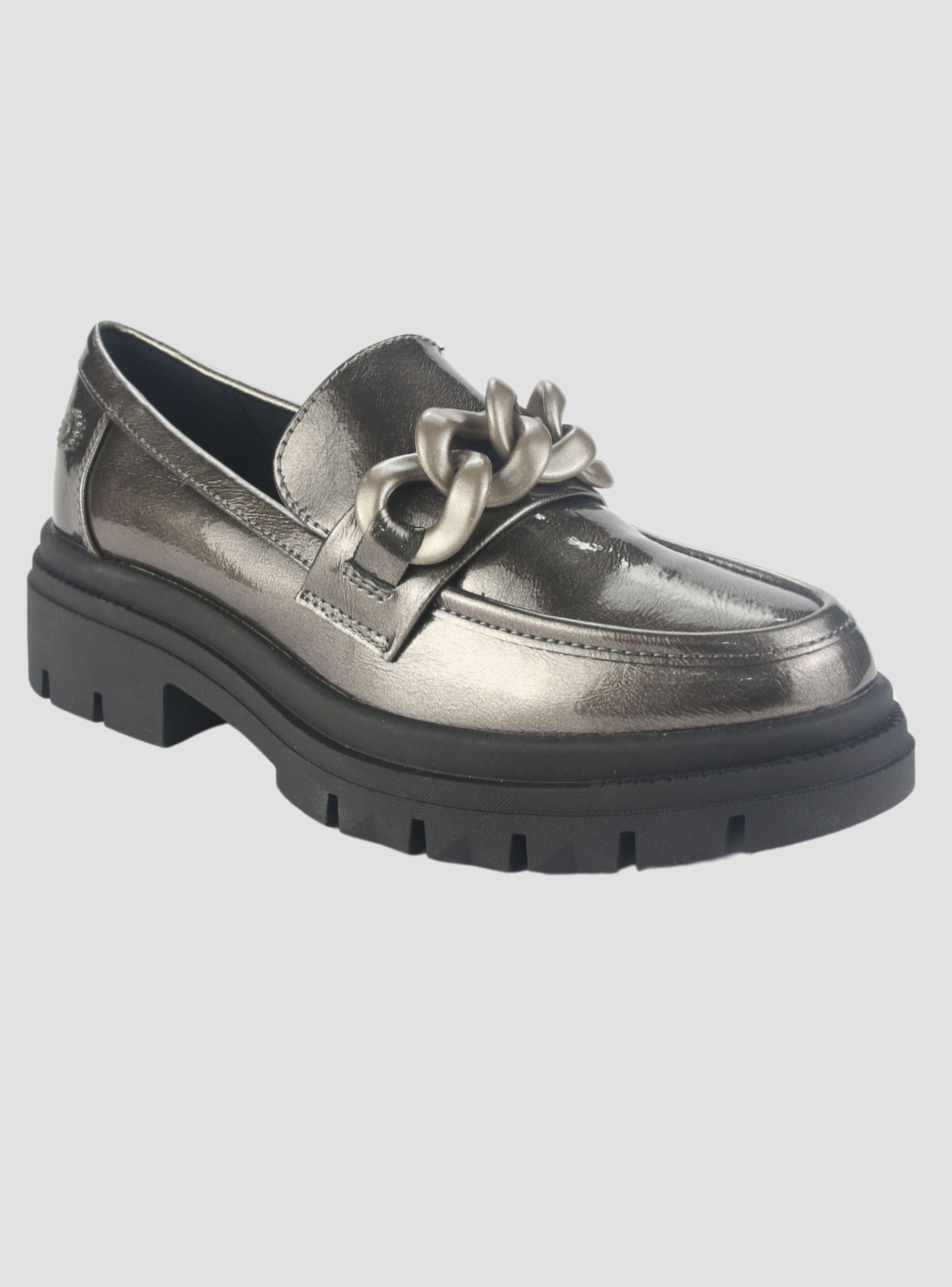 Mocasin Chalada Mujer Selina-5 Plateado Casual-2