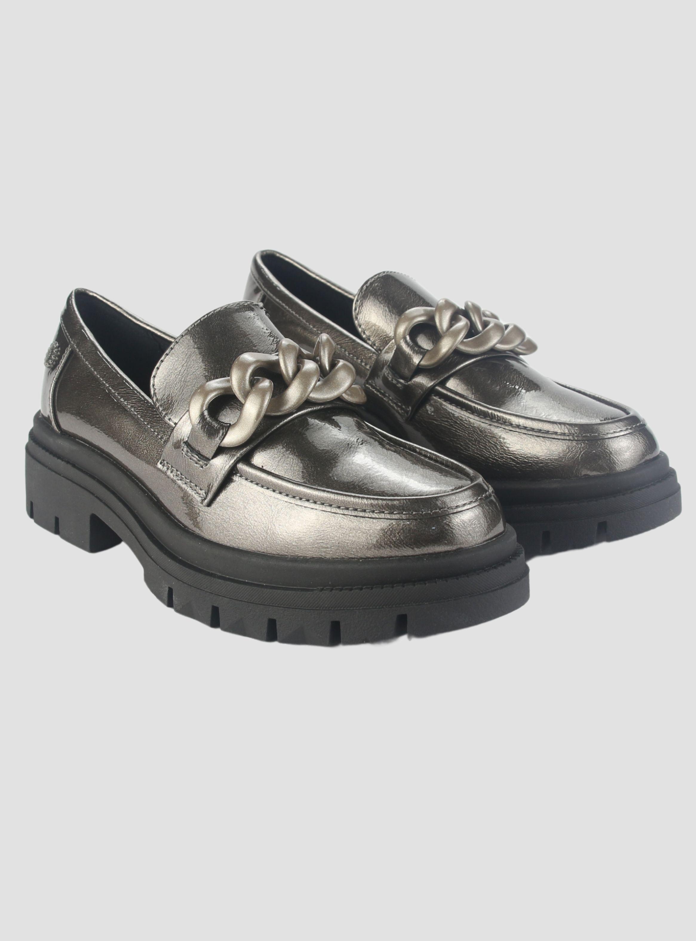 Mocasin Chalada Mujer Selina-5 Plateado Casual-4