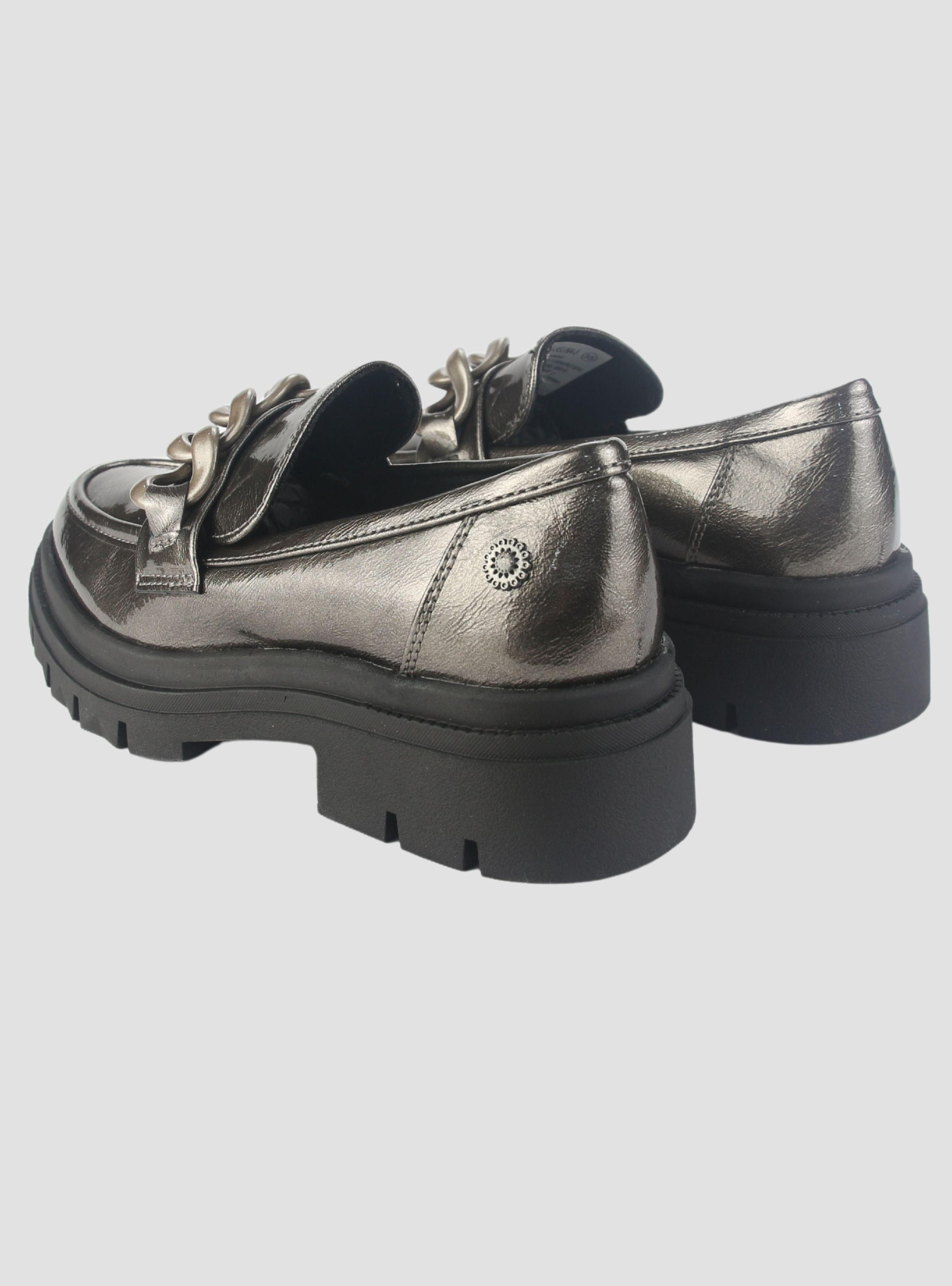 Mocasin Chalada Mujer Selina-5 Plateado Casual-5