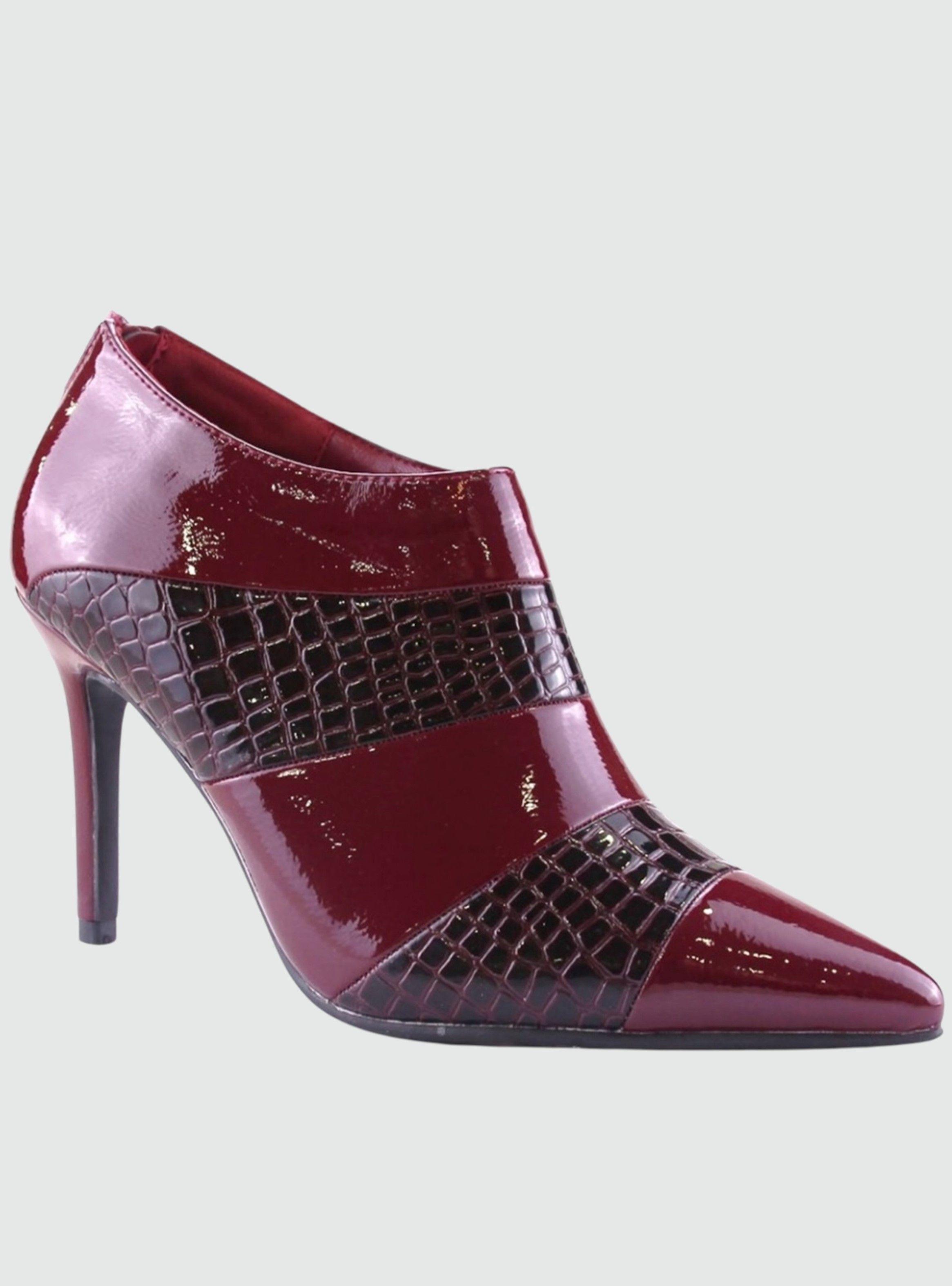 Botin Chalada Mujer Phanie-2 Burdeo Moda-0